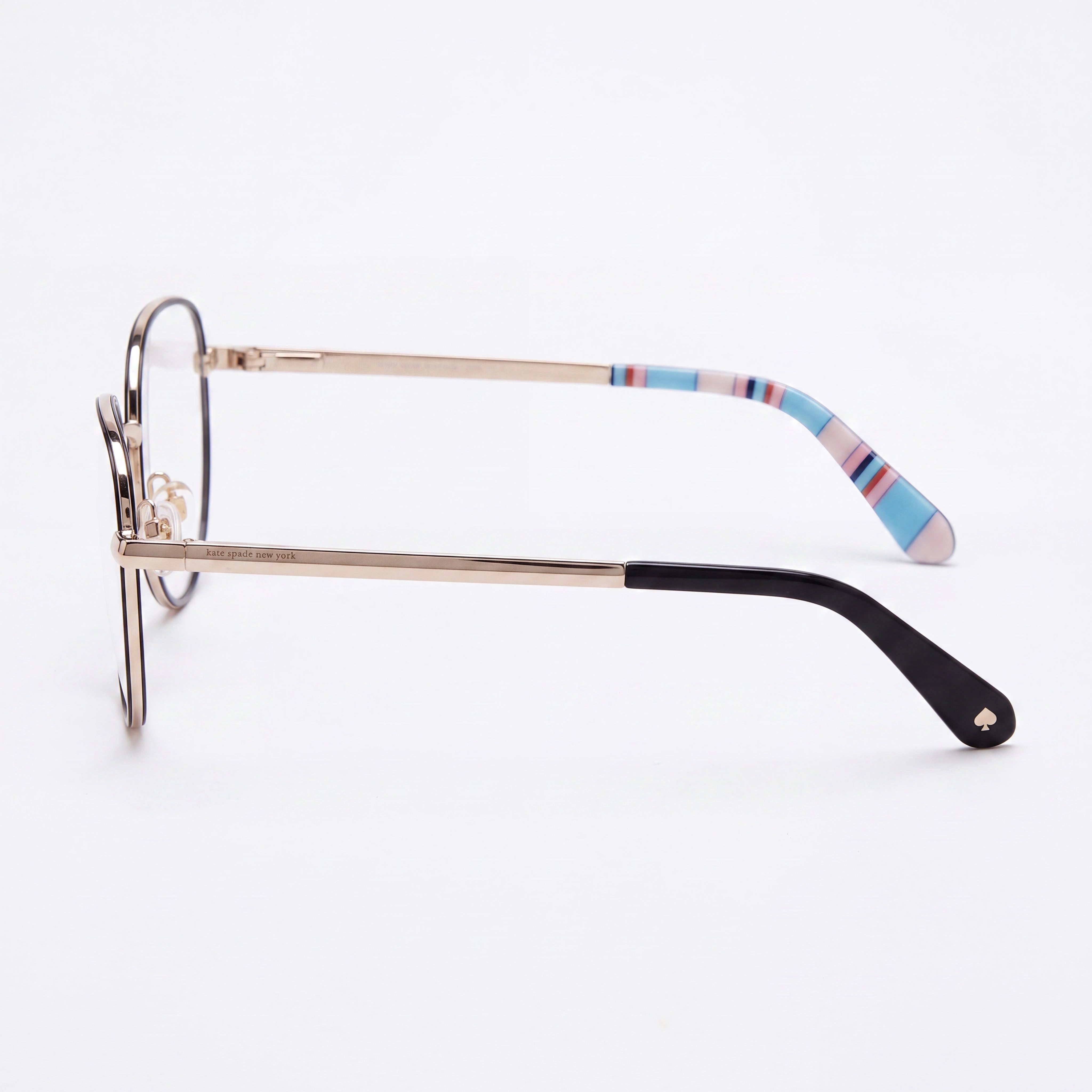 kate spade new york AYLA 0807  Women's Black Stainless Steel Eyeglasses 52, Photo 2