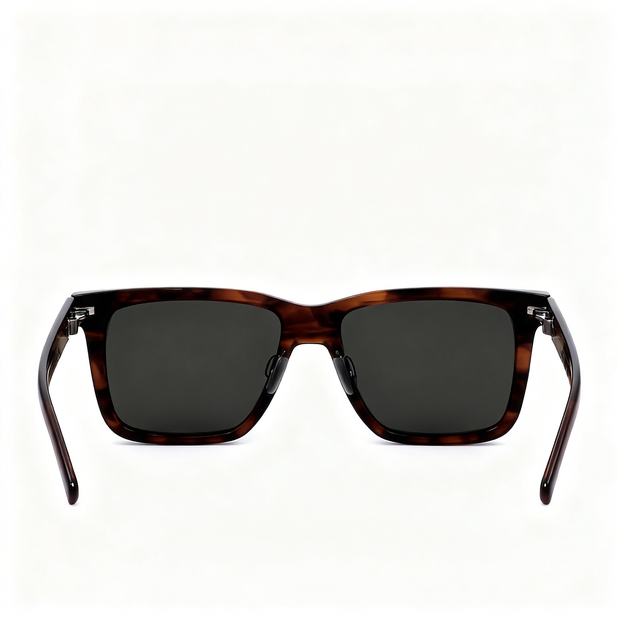 Hugo Boss BOSS 1598/S Unisex Brown Horn Eco Acetate Rectangular Non-Polarized Grey Lens Sunglasses 55mm, Photo 4