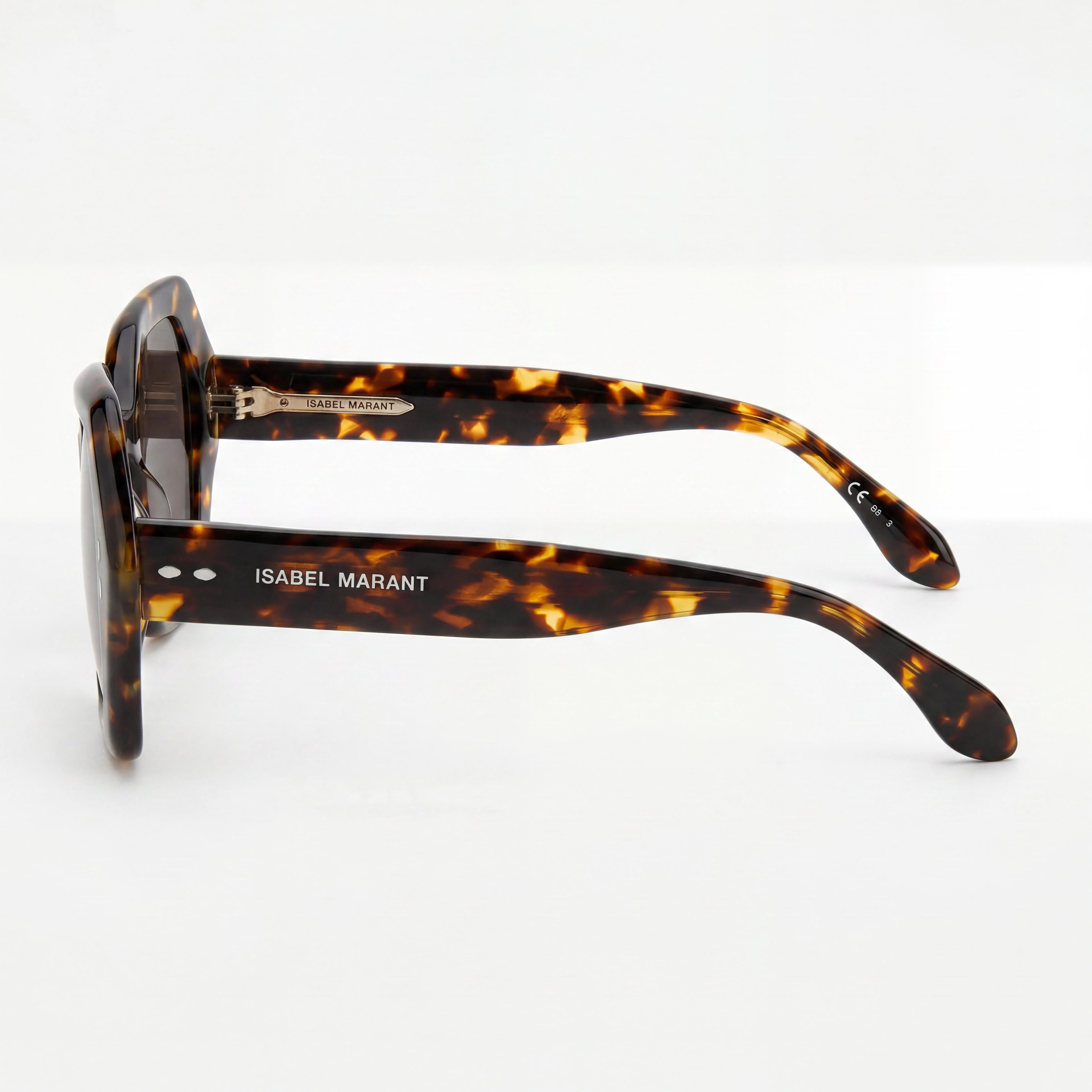 Isabel Marant Im 0107/g/s Women's Acetate Havana Octagonal UV Protected Non-Polarized Sunglasses 53mm, Photo 3