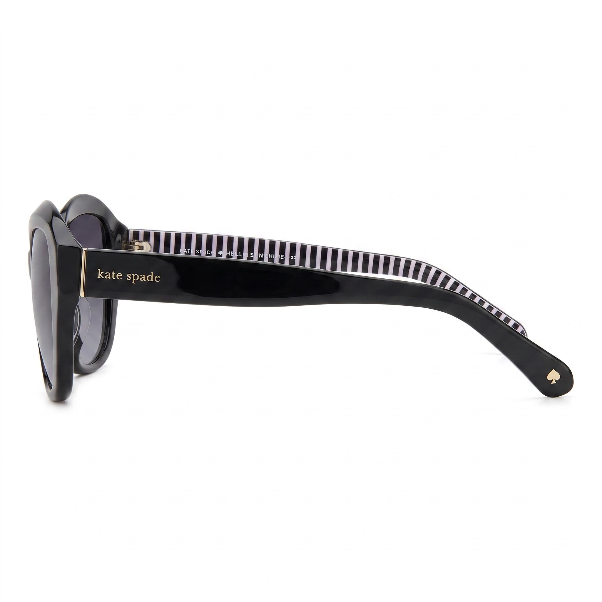 kate spade new york Women's Casual Acetate Black Dark Grey Shaded Frame Dark Grey Shaded Lens Sunglasses 54mm, Photo 3