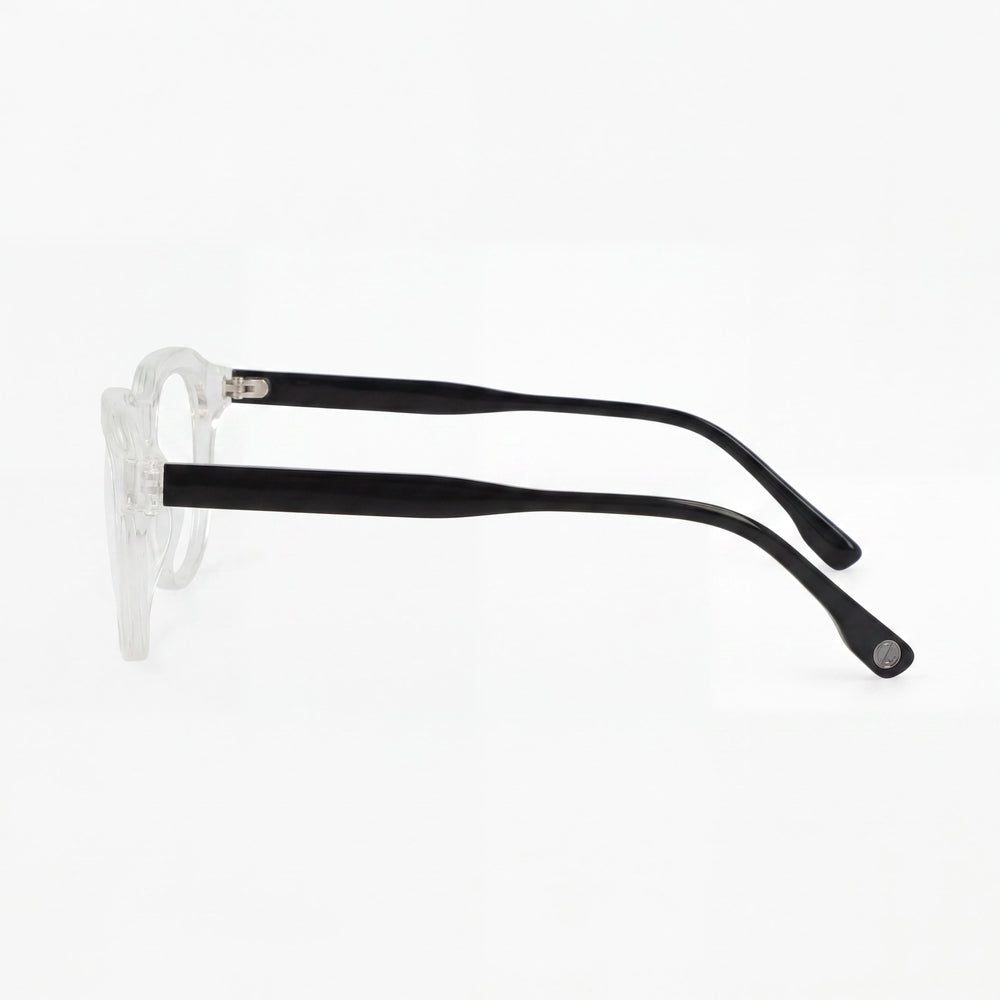 MCALLISTER Mc4537 Unisex Eyeglasses with Crystal Acetate Frame & Clear Polycarbonate Lenses (50-21-140)