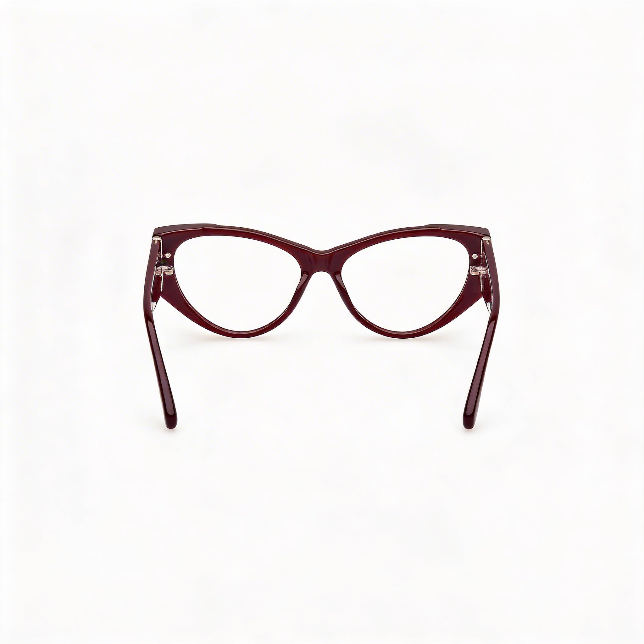 Gafas unisex MaxMara Clásico con montura de plástico y lentes de policarbonato en burdeos brillante de 55 mm, Photo 3