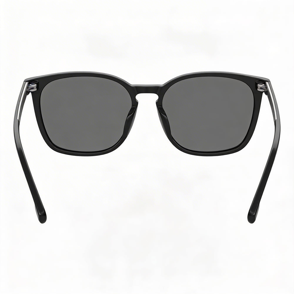 Hugo Boss Boss 1668/F/Sk Men's Black ECO ACETATE Grey Polarized UV Protection Sunglasses 56-18-145