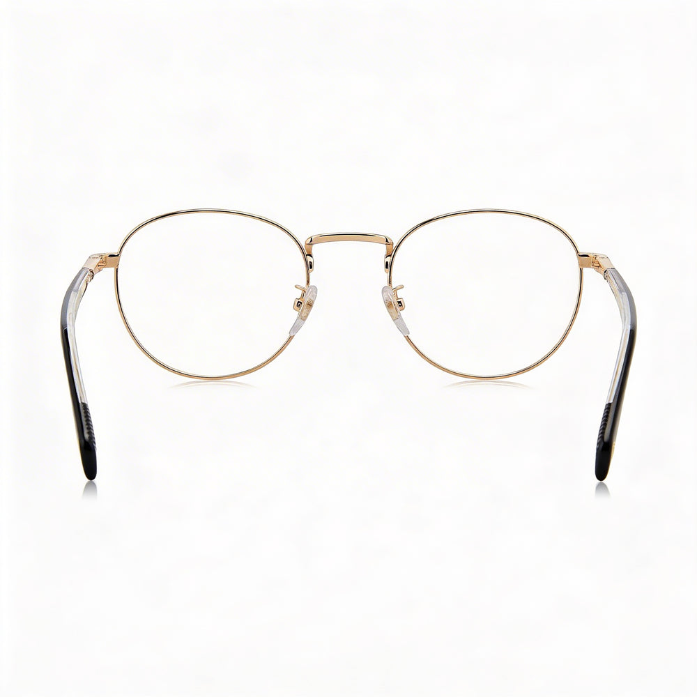 David Beckham Db 1127 Modern Style Eyewear for Men, featuring an Alloy Steel Frame in Gold Black, 51mm