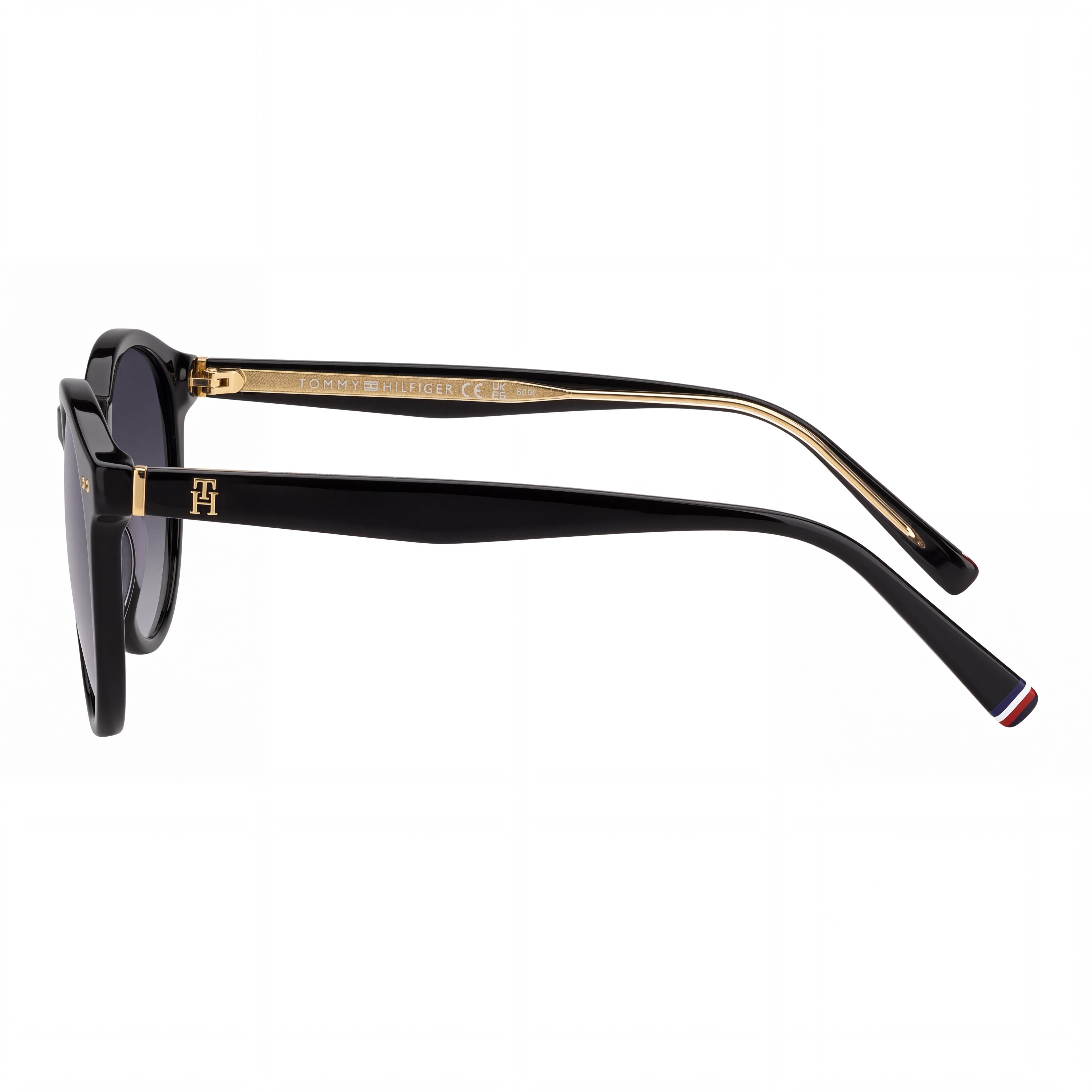 Tommy Hilfiger Th 2159/S Panthos Women's Acetate Black Pink Fantasy Grey Shaded Sunglasses 52mm, Photo 3