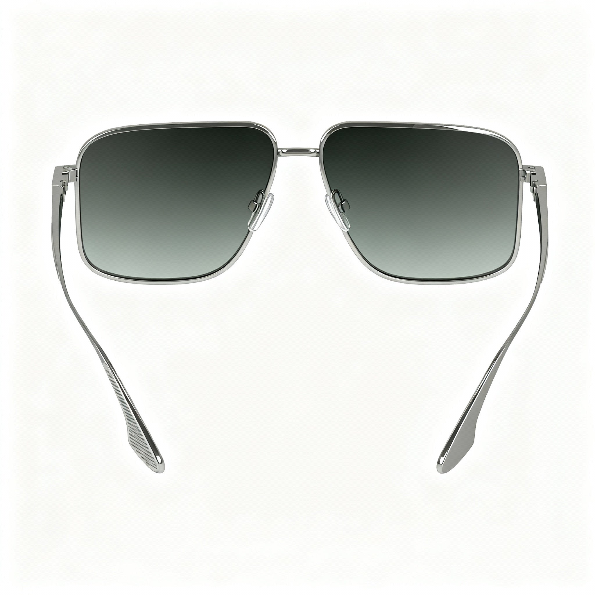 Victoria Beckham Women's Modern VB243S Metal Sunglasses Silver Green Gradient Non-Polarized 57mm, Photo 4