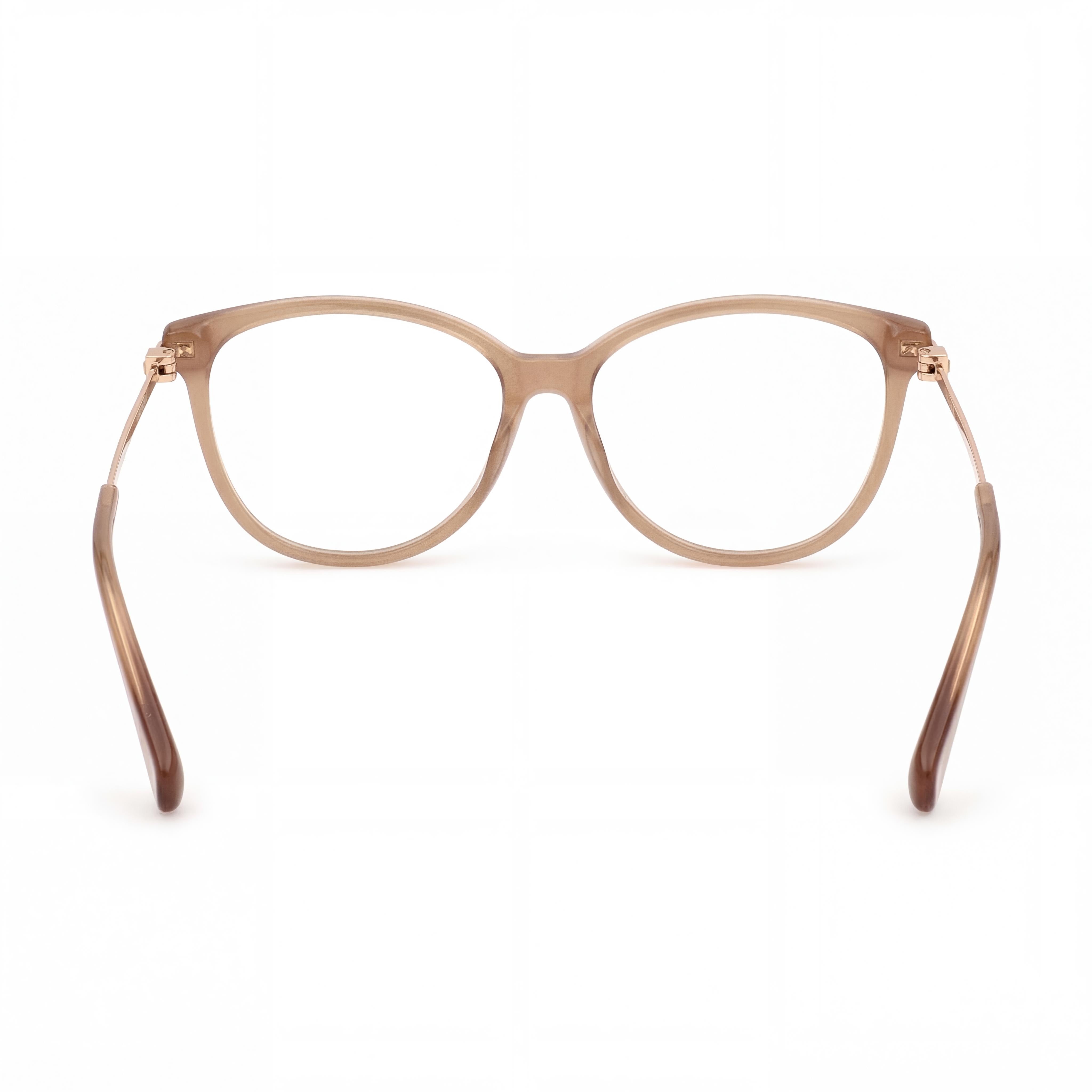Monturas ópticas de plástico beige para mujer MaxMara Casual 54mm, Photo 3