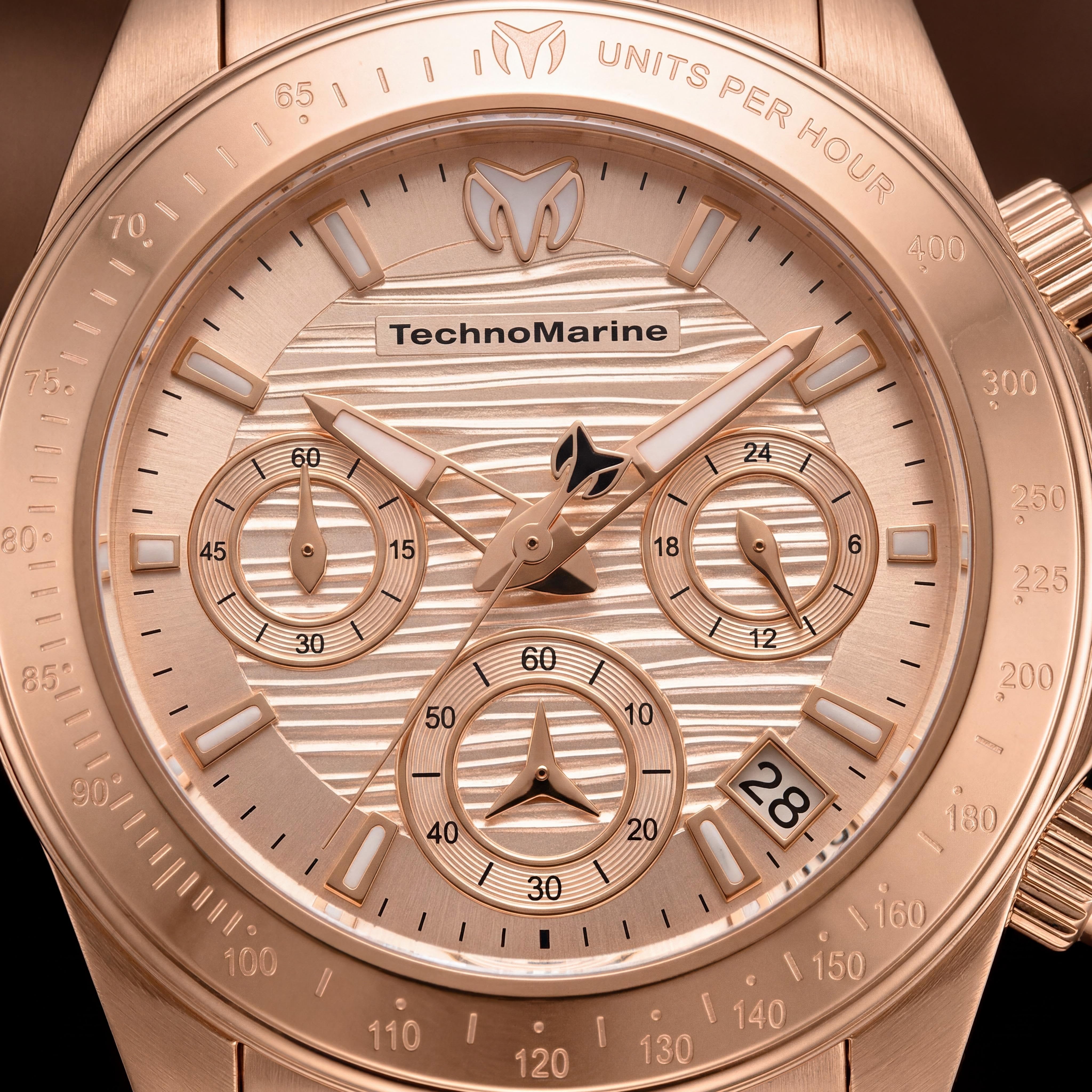 Technomarine Manta TM-219017 Women's 38mm Stainless Steel Water Resistant Watch with Rose Gold Dial, Photo 2