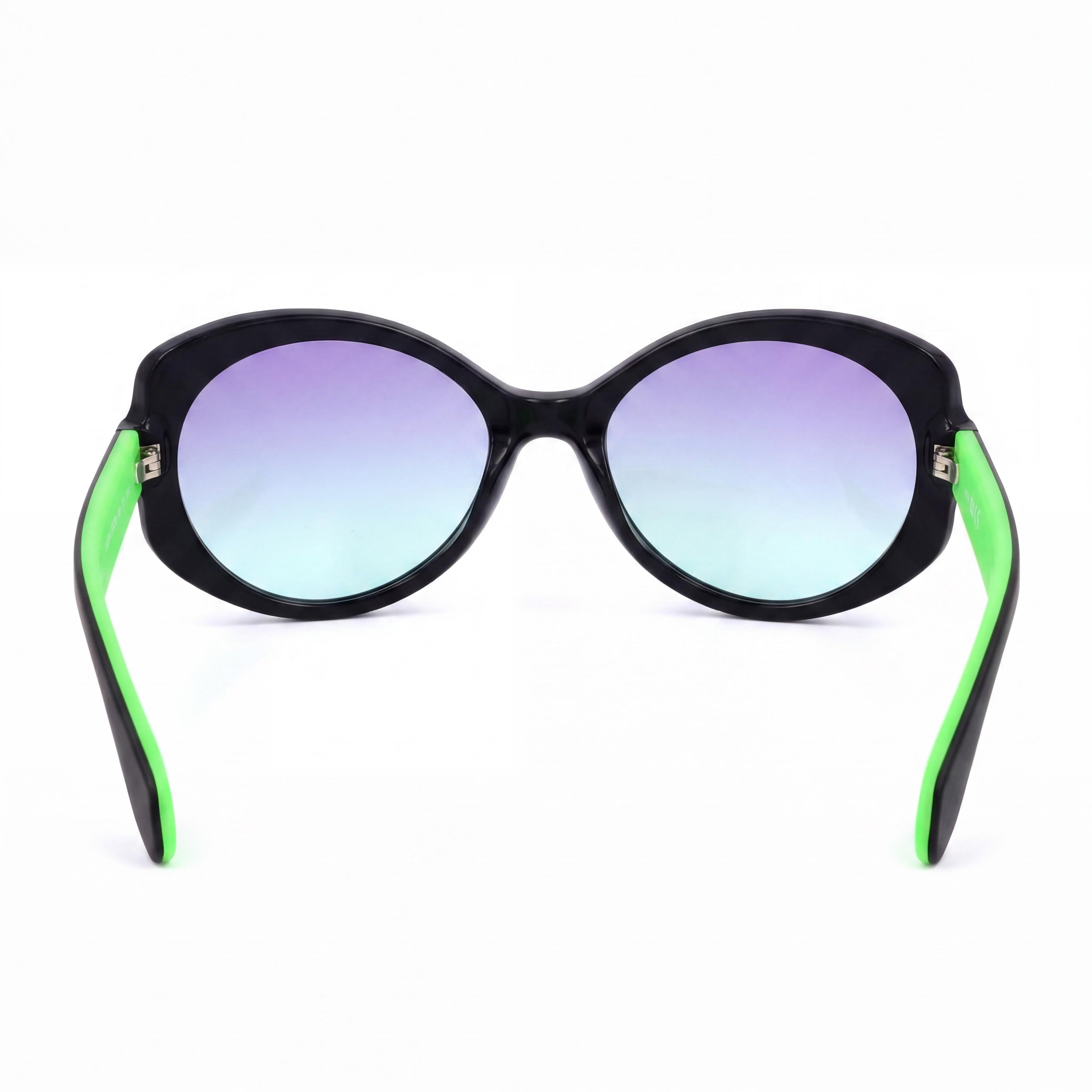 Gafas de sol adidas Originals Contemporaneo para mujer, color negro y verde, de acetato, diseño de mariposa, con protección UV, color gris ahumado, 56 mm, Photo 4