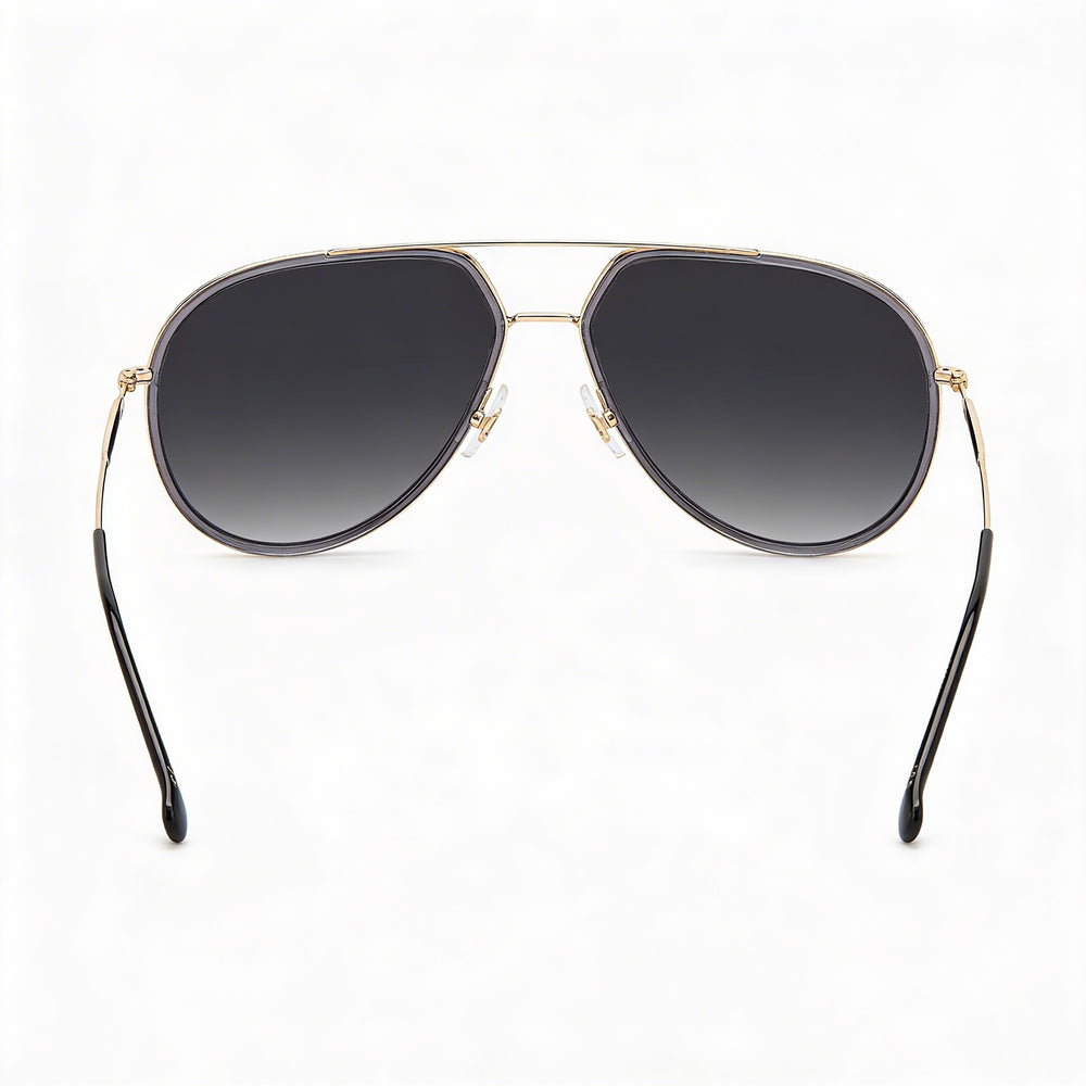 Carrera CARRERA 295/S Unisex Pilot Metal Transparent Grey Black Polarized Grey Shaded 100% UV Sunglasses 58mm