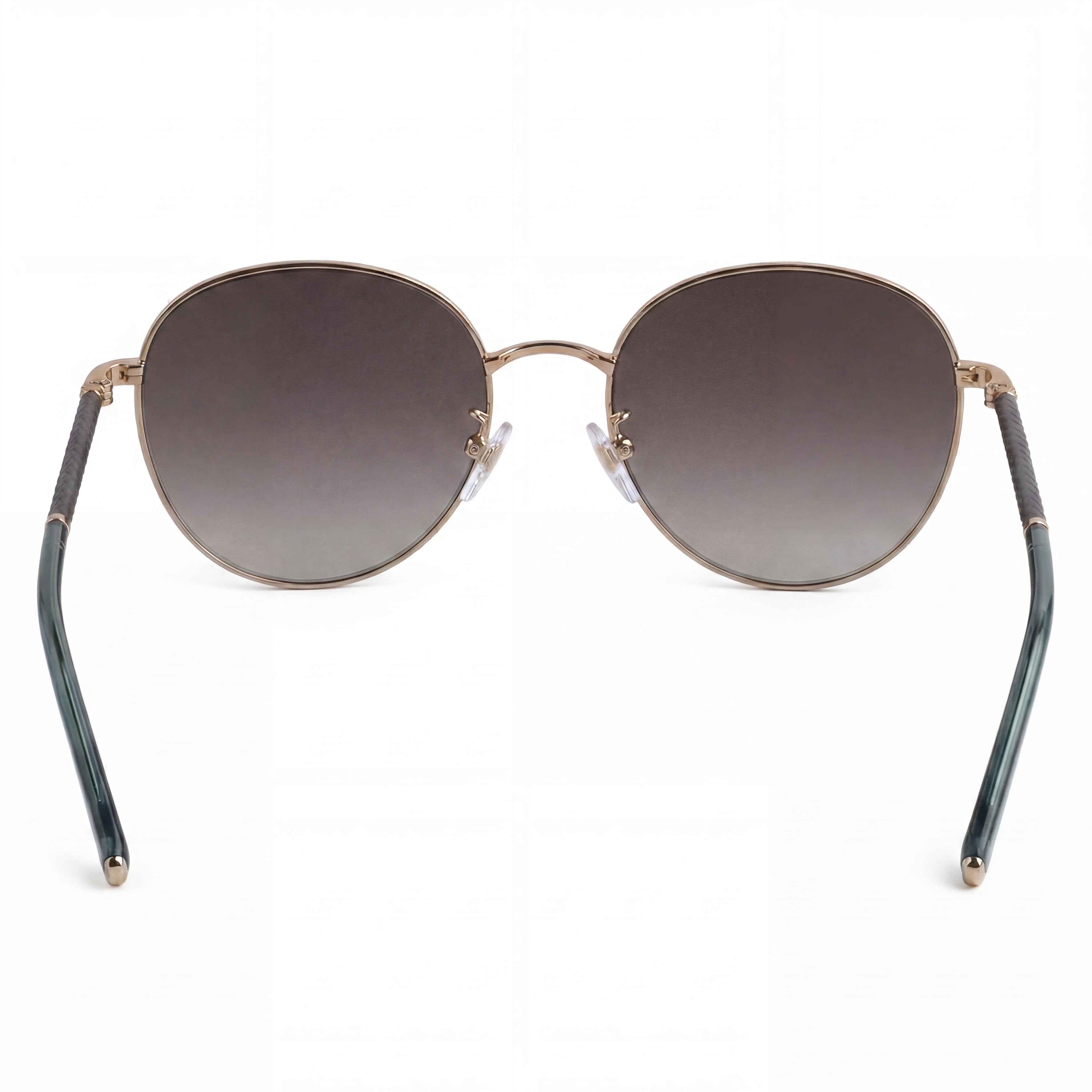 Escada SESE66 Women's Shiny Camel Stainless Steel Non-Polarized Smoke Gradient Lens Sunglasses 56-19-140, Photo 4