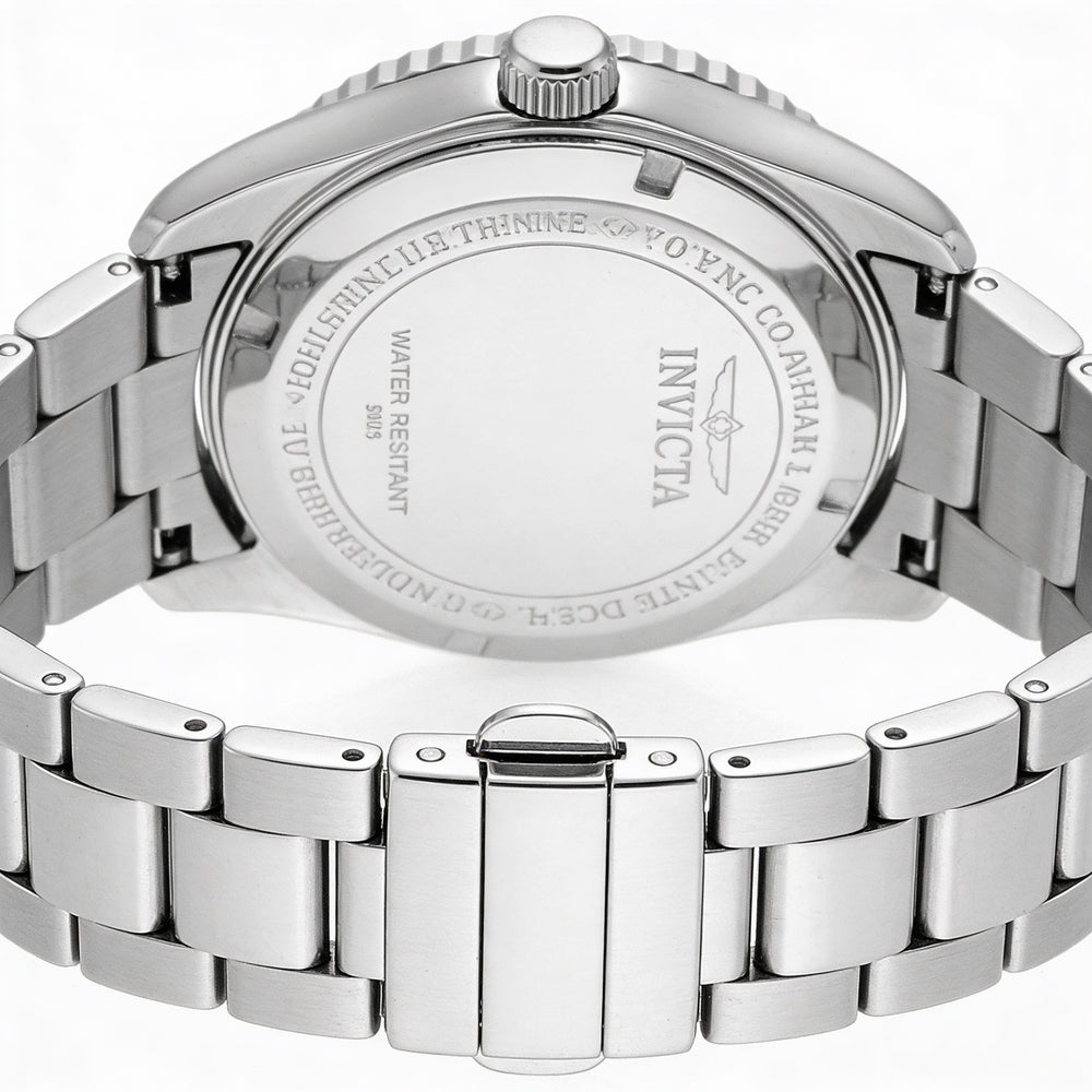 Reloj unisex Invicta Specialty 47449 de acero inoxidable de 43 mm con esfera plateada y resistente al agua hasta 50 m.