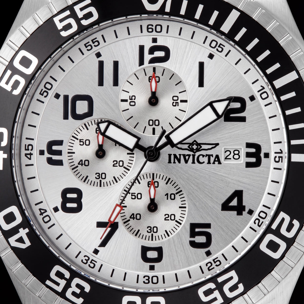 Invicta Pro Diver 12411 Men's Two-tone Stainless Steel Chronograph Quartz 100M WR Watch 52mm, Photo 2
