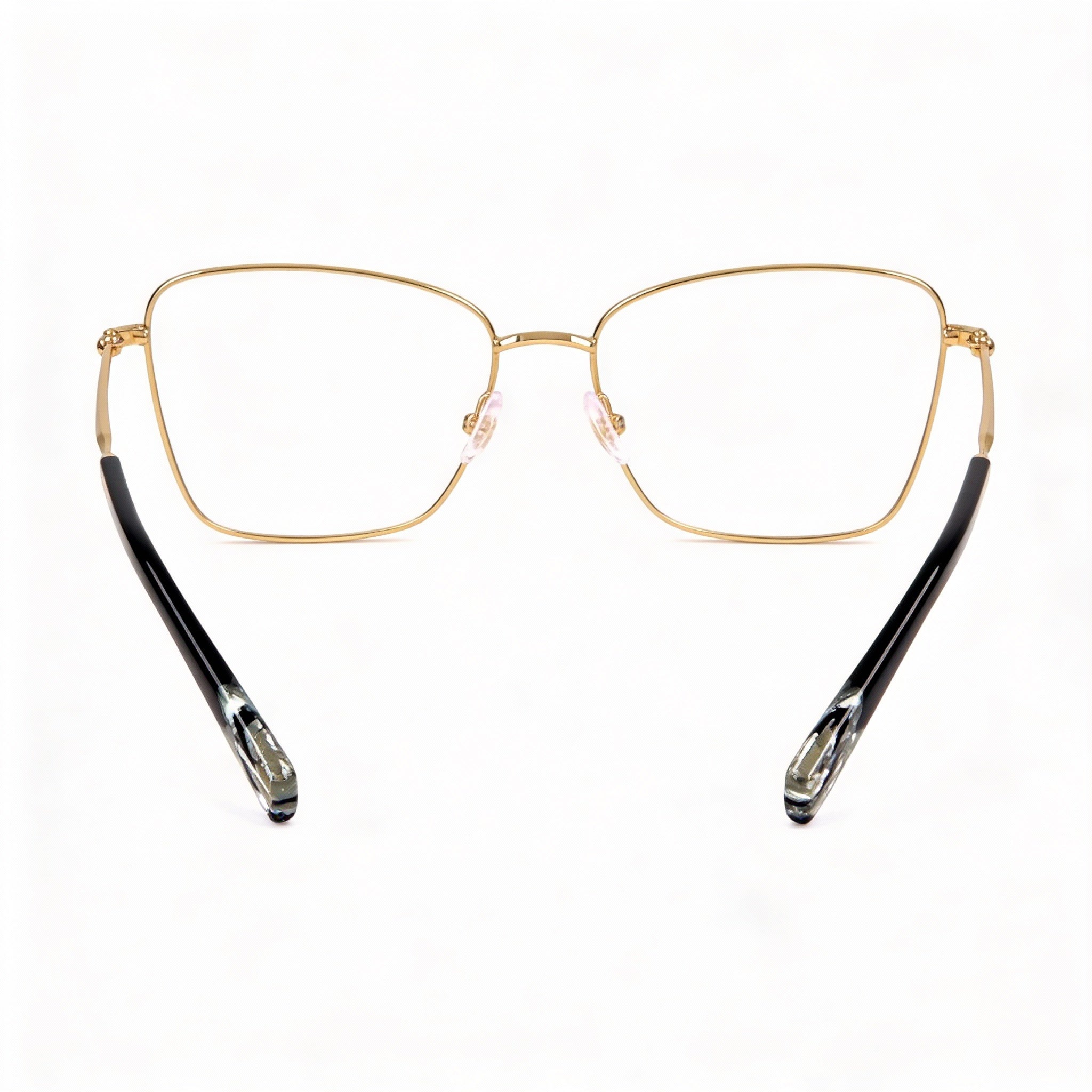Gafas graduadas Missoni Mis 0099 de acero inoxidable en oro rosa para mujer, con lentes transparentes de demostración, 54 mm, Photo 4