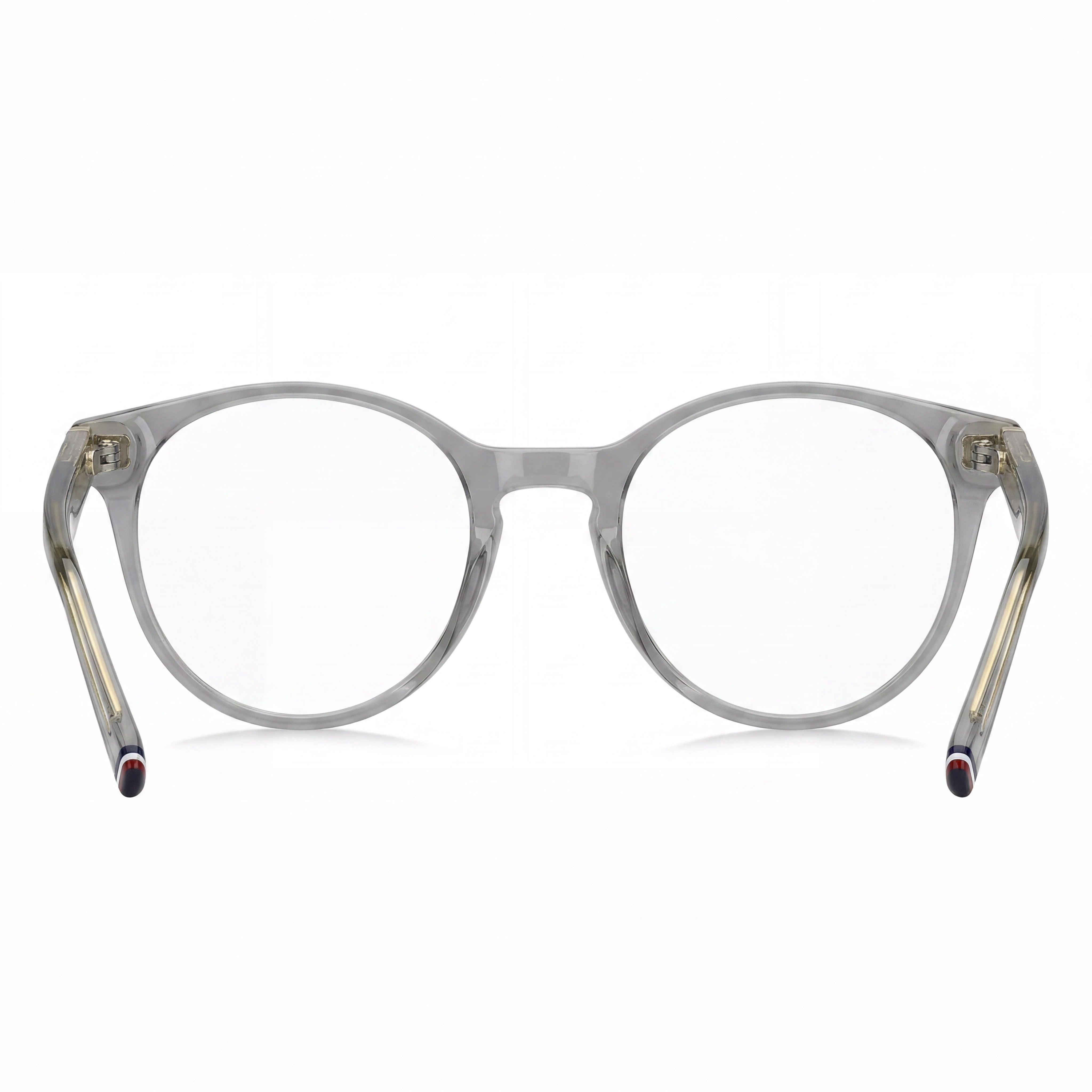 Gafas Tommy Hilfiger modernas para mujer con montura de metal multicolor y lentes compuestas transparentes de 49 mm, Photo 3