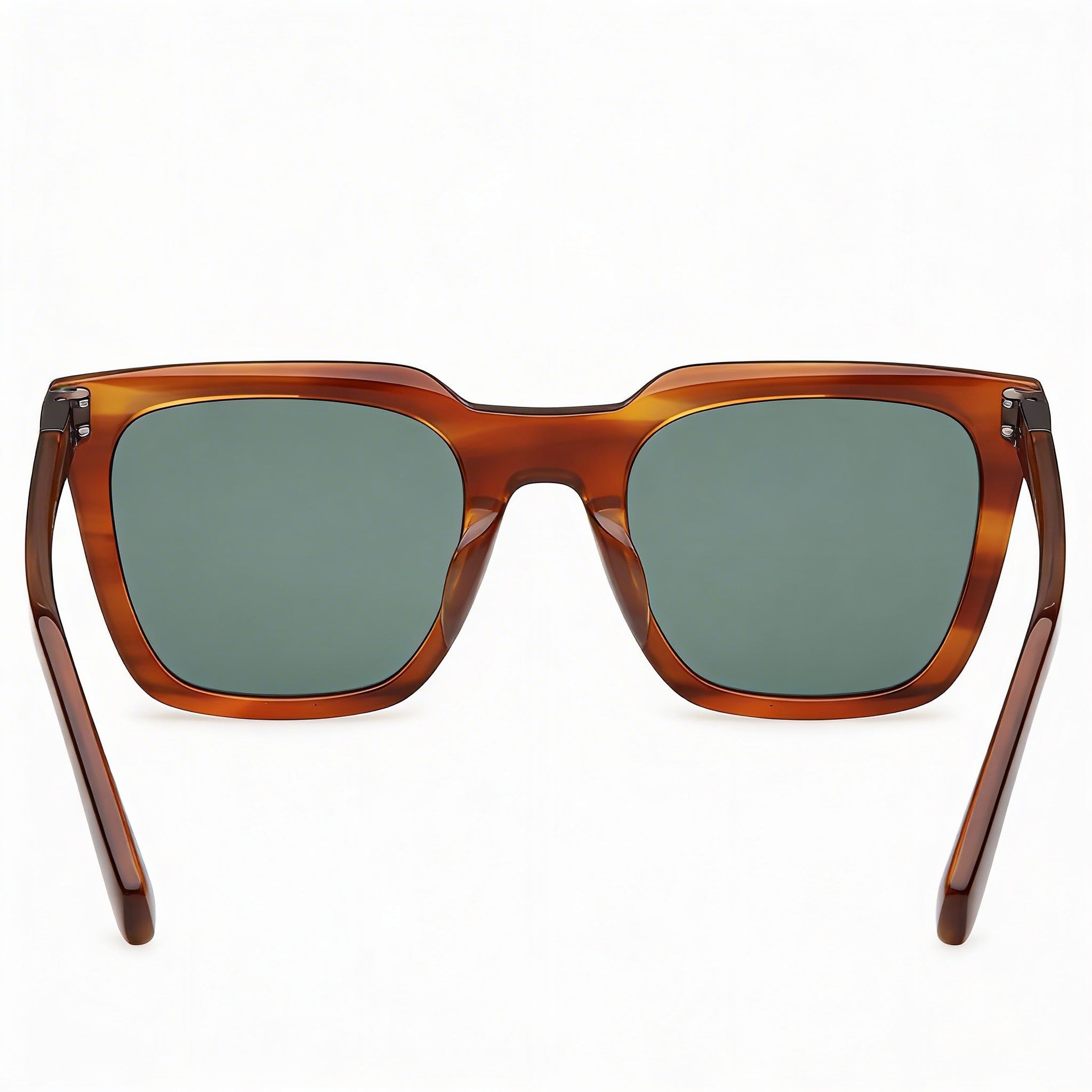 Guess Gu00279 Gafas de sol de hombre con montura de plástico de cuerno marrón claro y lentes de policarbonato marrón Protección UV 400 51mm, Photo 4