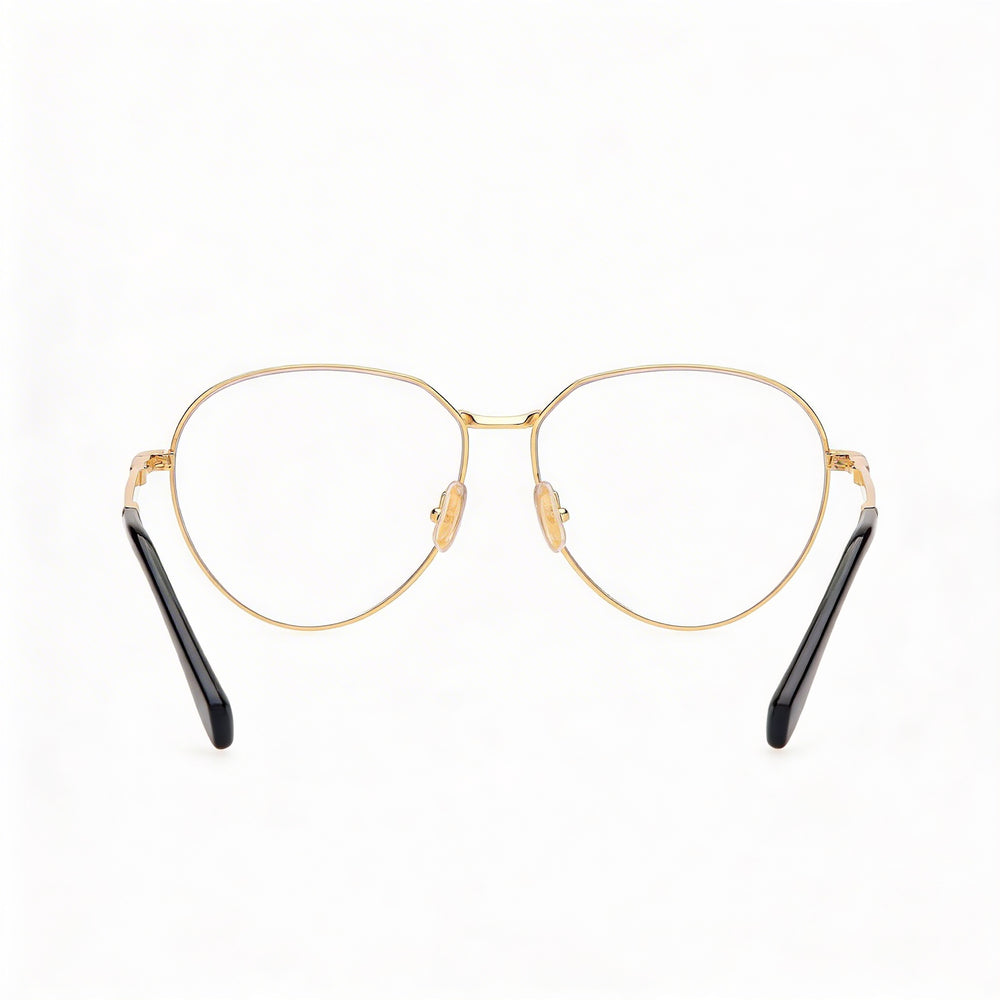 Gafas de sol de metal para mujer MaxMara Mm5178 con lentes de policarbonato, oro intenso brillante, 56-14-140mm
