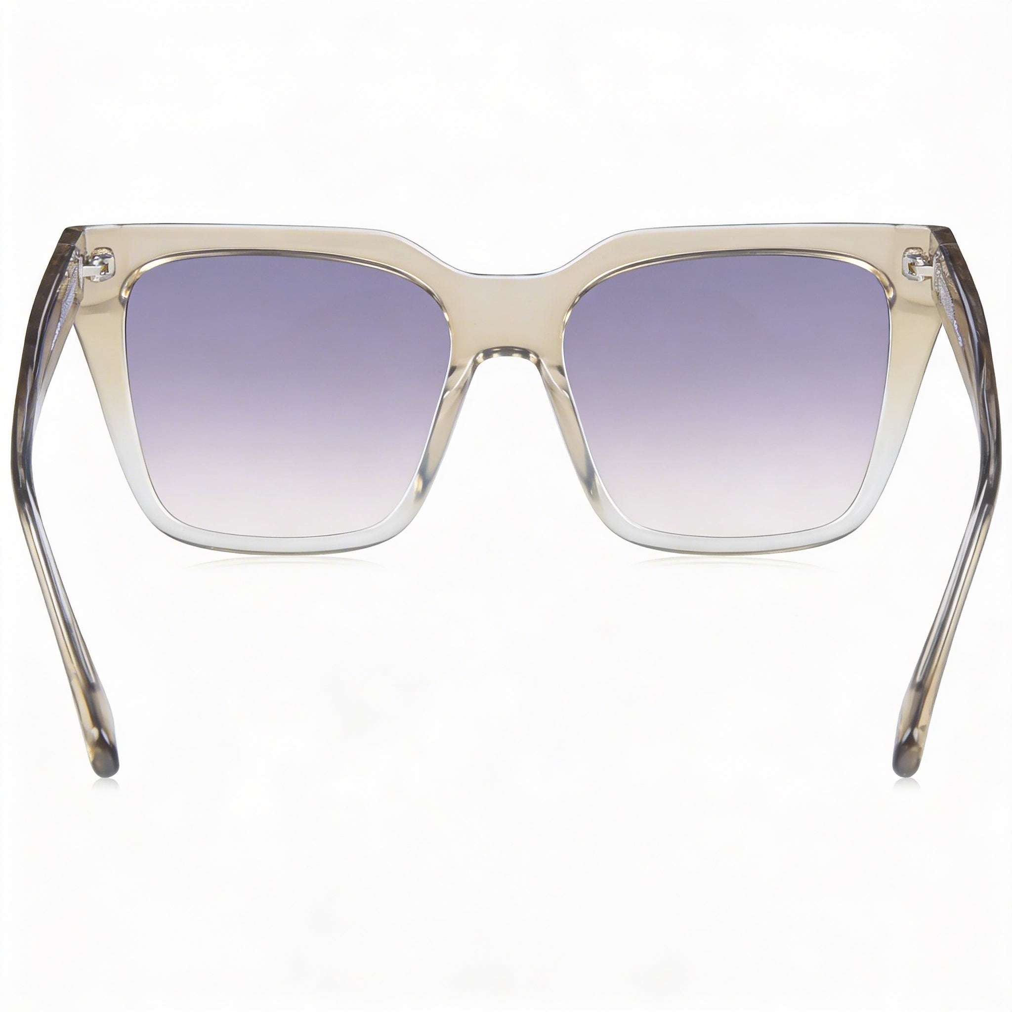 Love Moschino Classic Women's UV Protected Sunglasses, Beige Violet Cellulose Propionate Frame, Grey Fuchsia Lenses, 52mm, Photo 3
