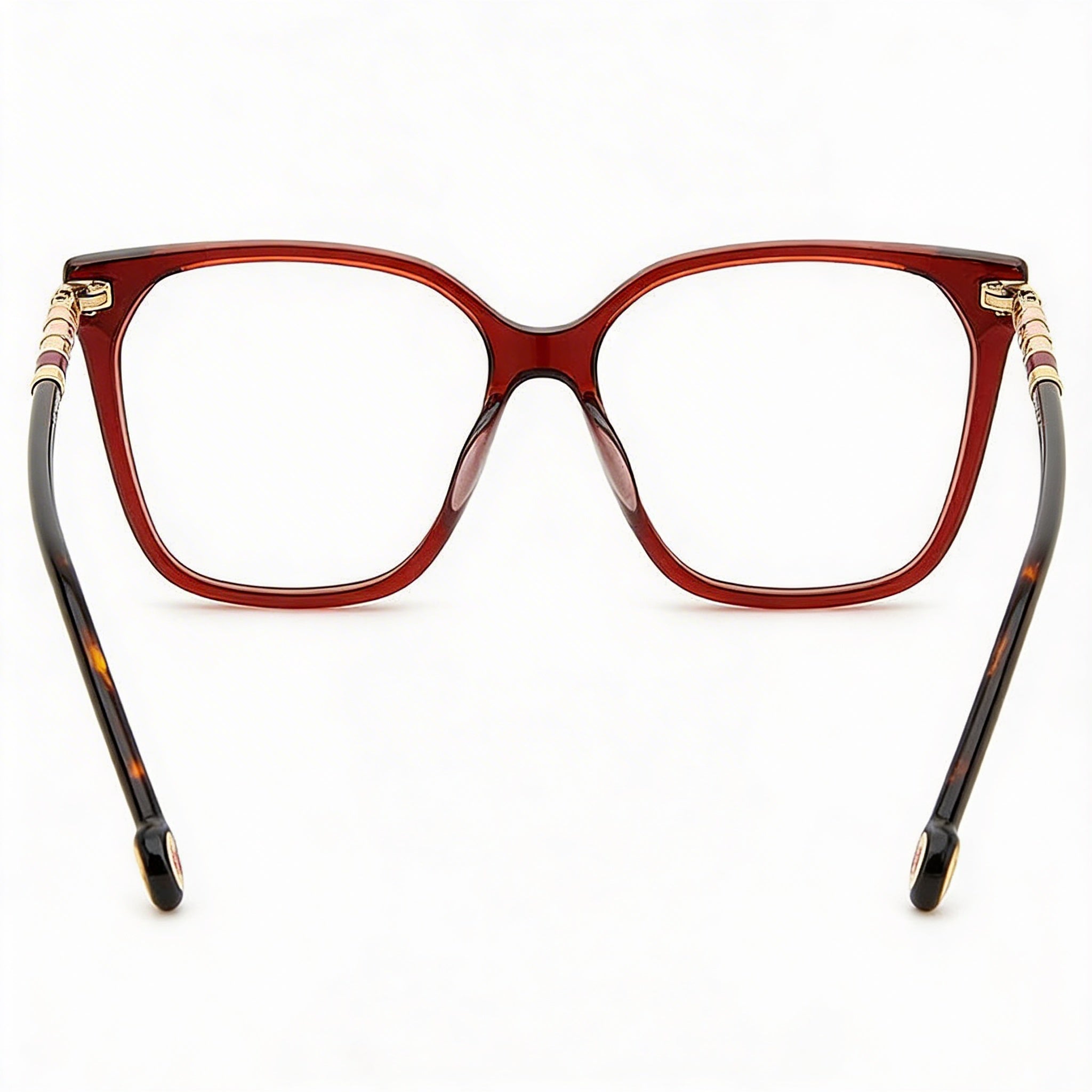 Carolina Herrera Her 0094 Unisex Plastic UV Protection Sunglasses Havana Castle Frame, Burgundy Havana Lenses 54mm, Photo 4