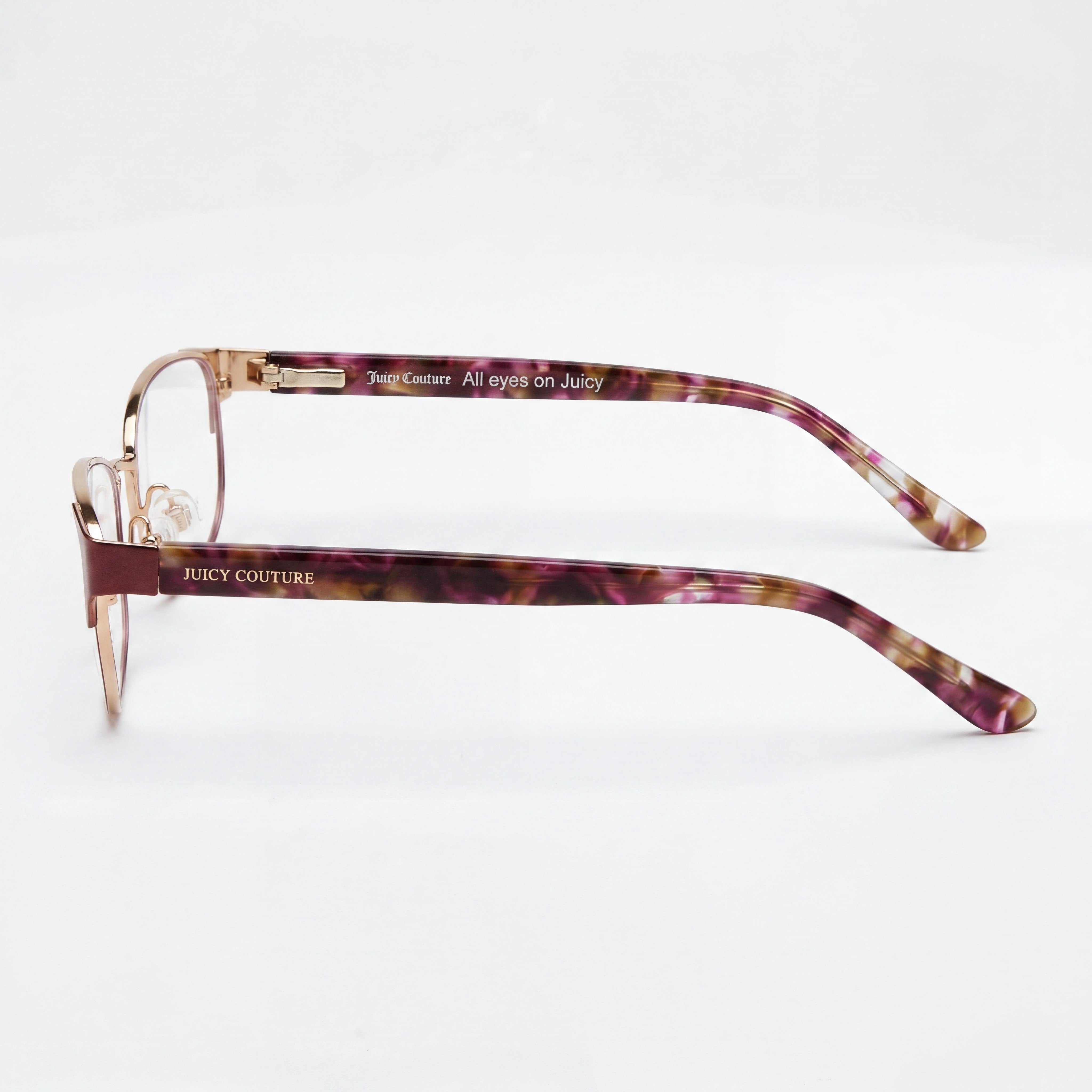 Juicy Couture JU 223 LHF 52 Women's Stainless Steel Eyeglasses Opal Burgundy Gold 52mm, Photo 2