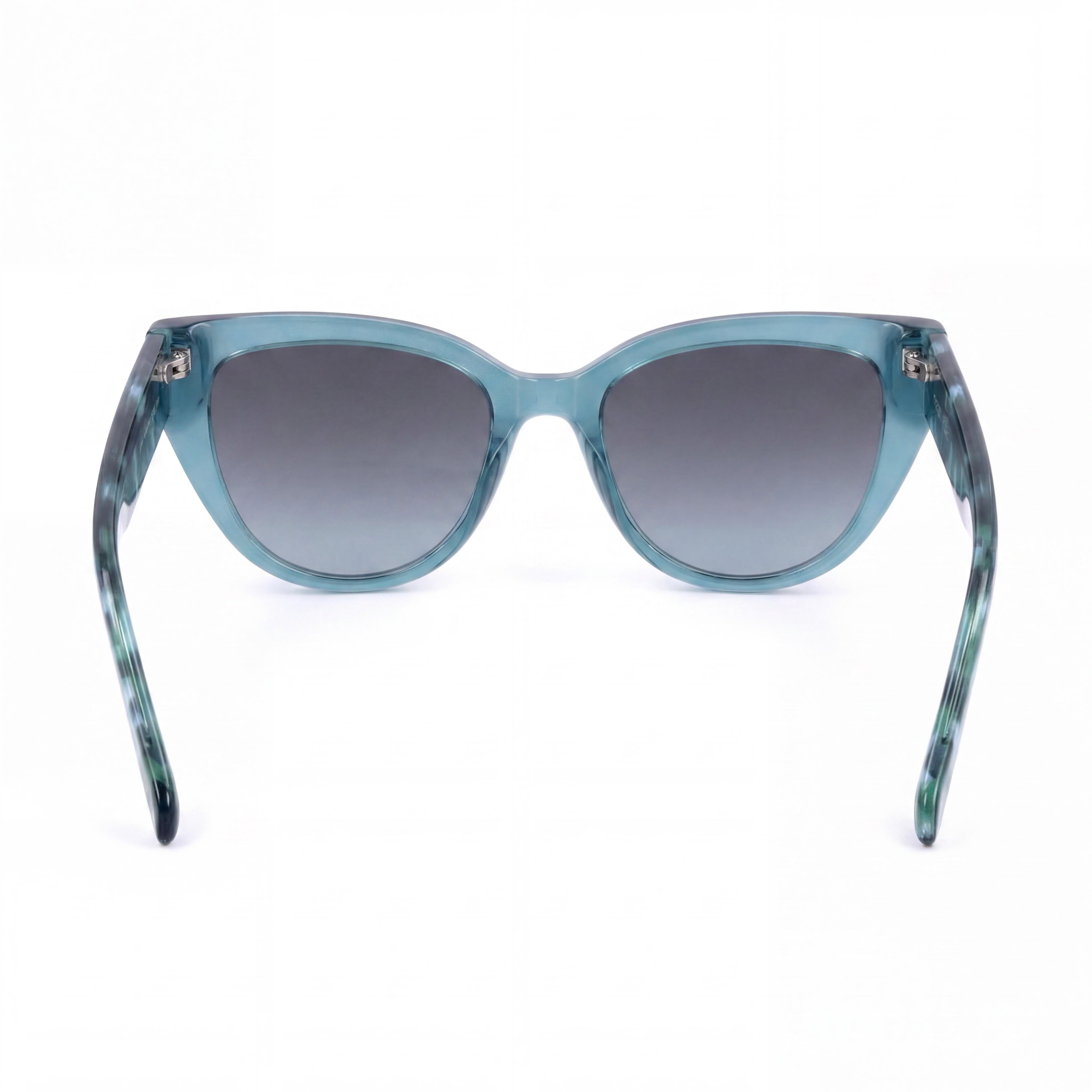 Gafas de Sol Fossil FOS 2125/S para Mujer Acetato Cristal Verde Azulado Gris Petróleo Lentes Gris Petróleo Protección UV 52-18-140, Photo 3