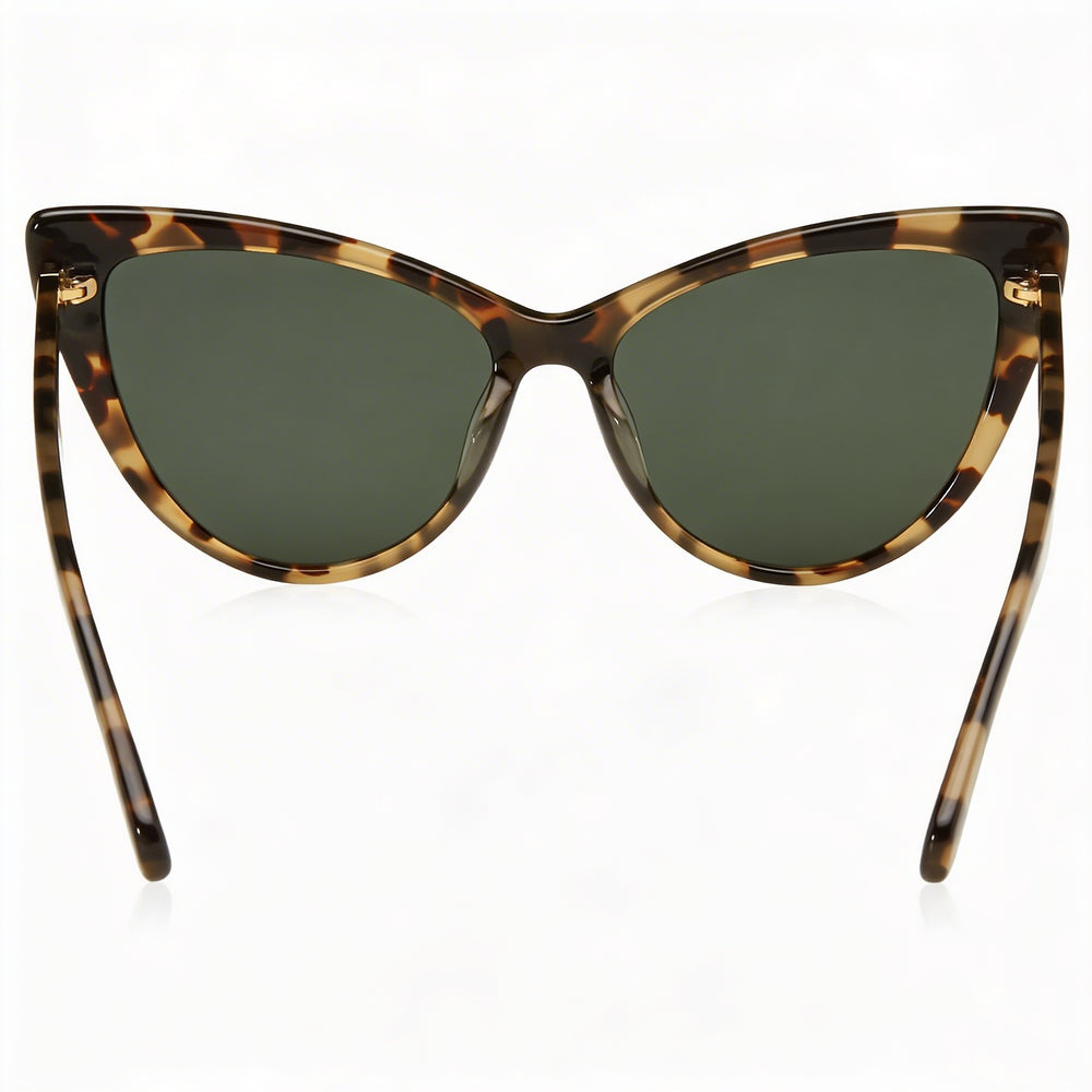 kate spade new york Karina/S Women's Dark Havana Green Plastic Frame Sunglasses with Havana Non-Polarized Lenses, UV Protection, 56mm