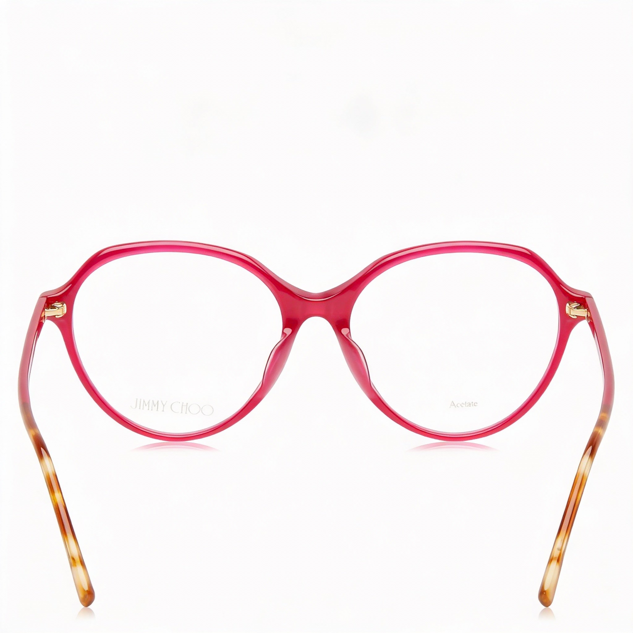 JIMMY CHOO Jc345/F Women's Acetate Optical Eyeglass Frames with Demo Plastic Lenses, Lens Width 52mm and Bridge Width 17mm, Photo 2