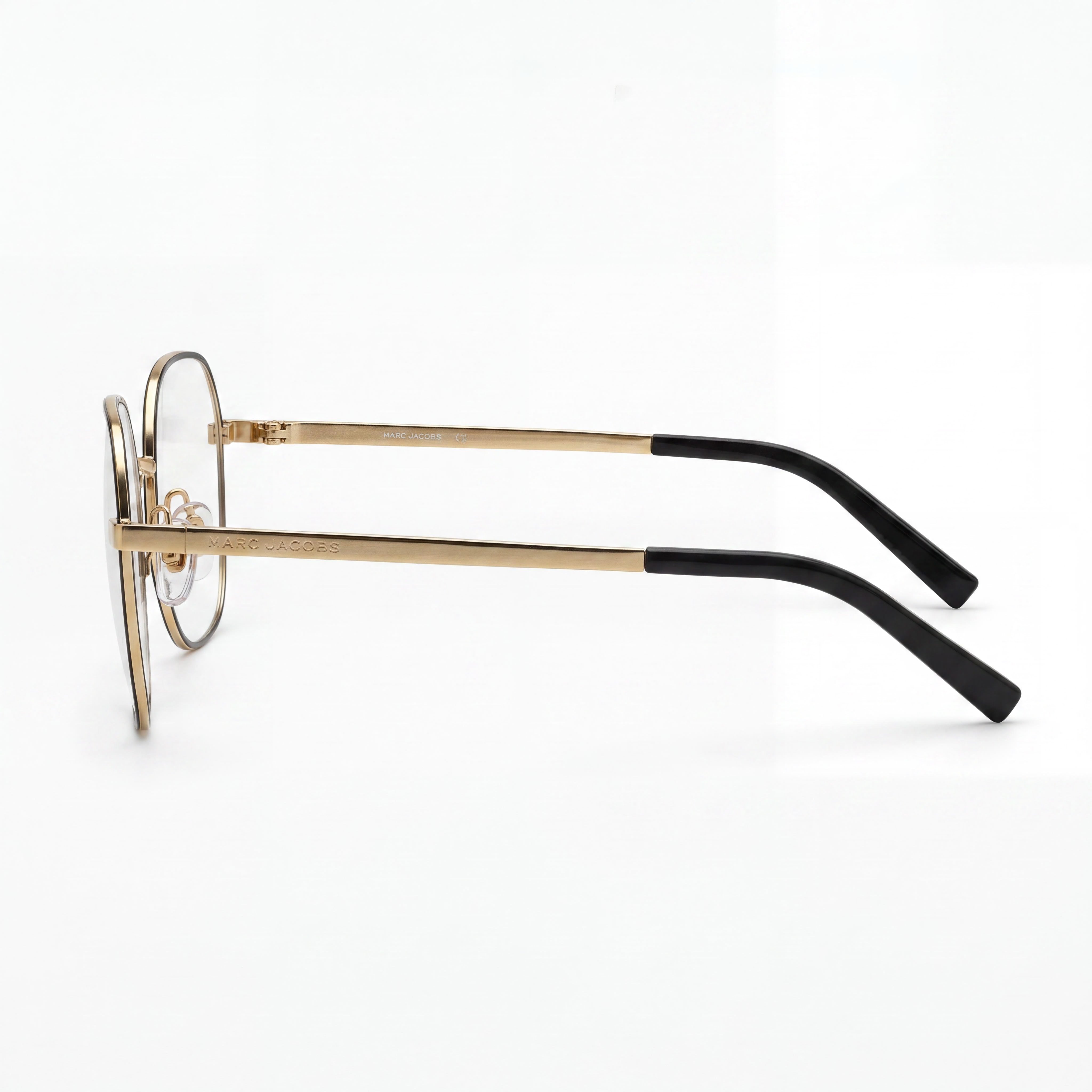 Marc Jacobs Marc 476/G/N Women's Metal Eyeglasses Frame in Black Gold, 54mm Lens Width, 18mm Bridge, 140mm Temple Length, Photo 3