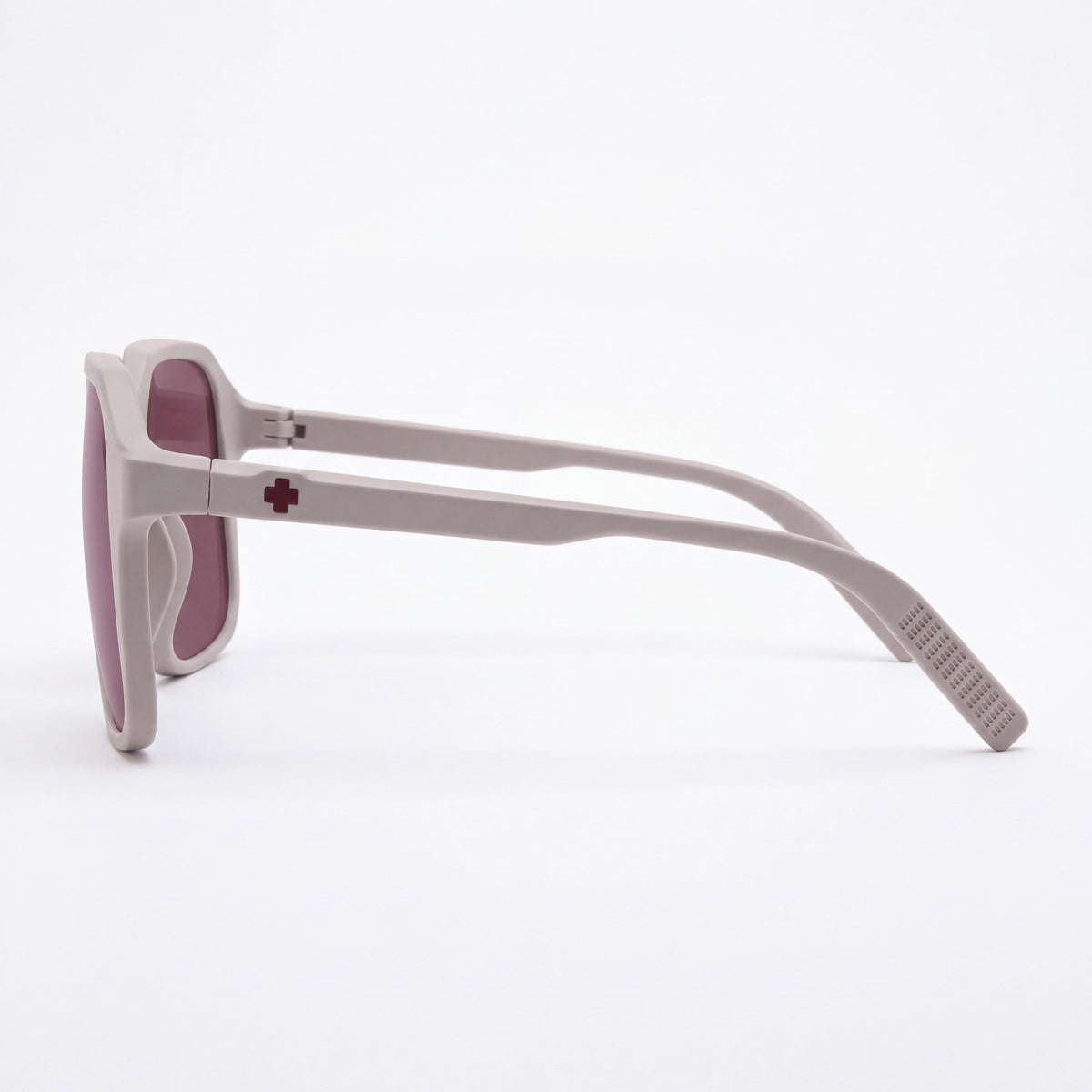 Spy 6700000000174 Unisex Lightweight Polycarbonate Sunglasses - Matte Misty Gray Merlot Frame, Merlot Violet Lenses, 59mm, Photo 3