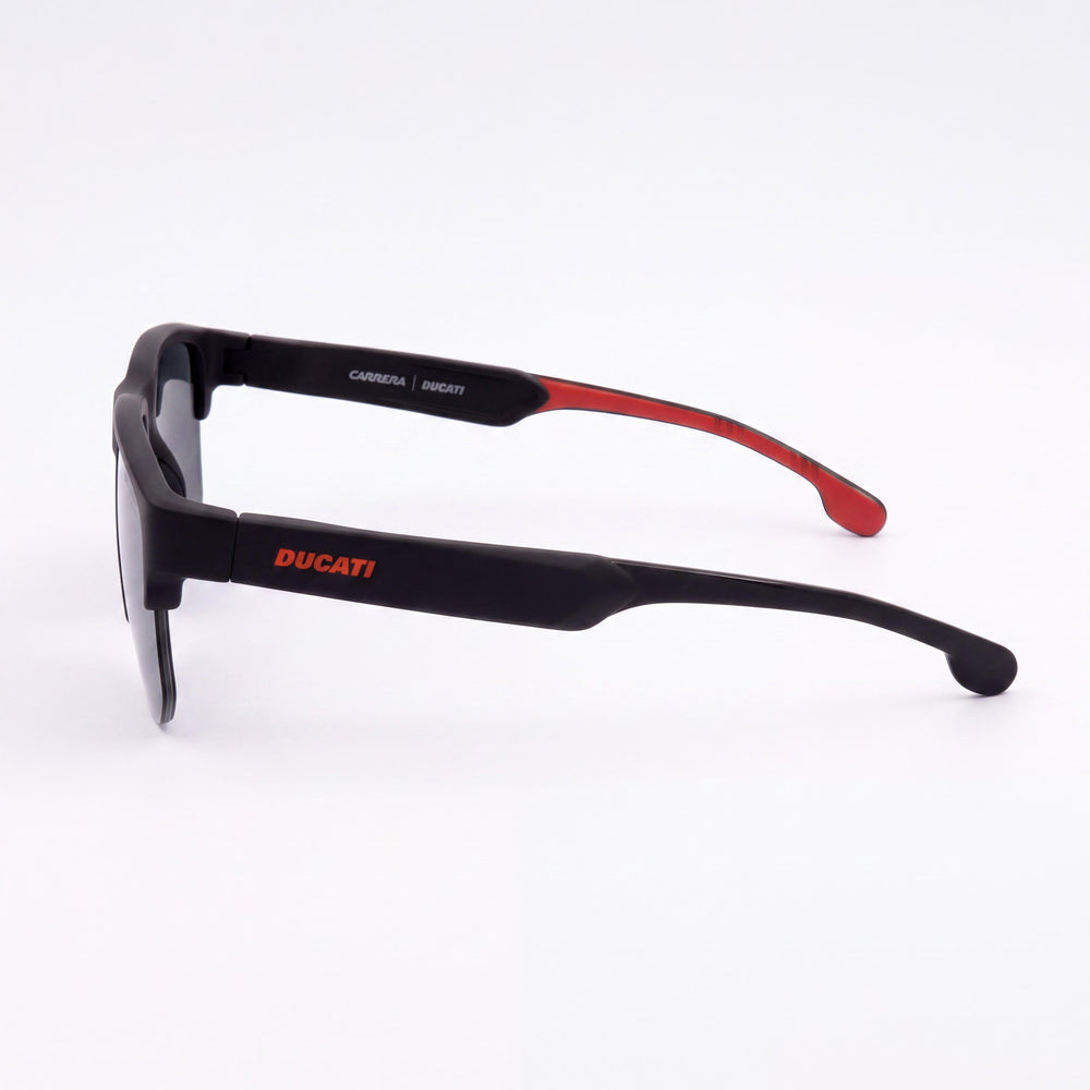 Carrera Ducati CARDUC 028/S Unisex Sunglasses with Black Red Acetate Frame, Gradient Black/Red Lenses, UV Protected, 63mm