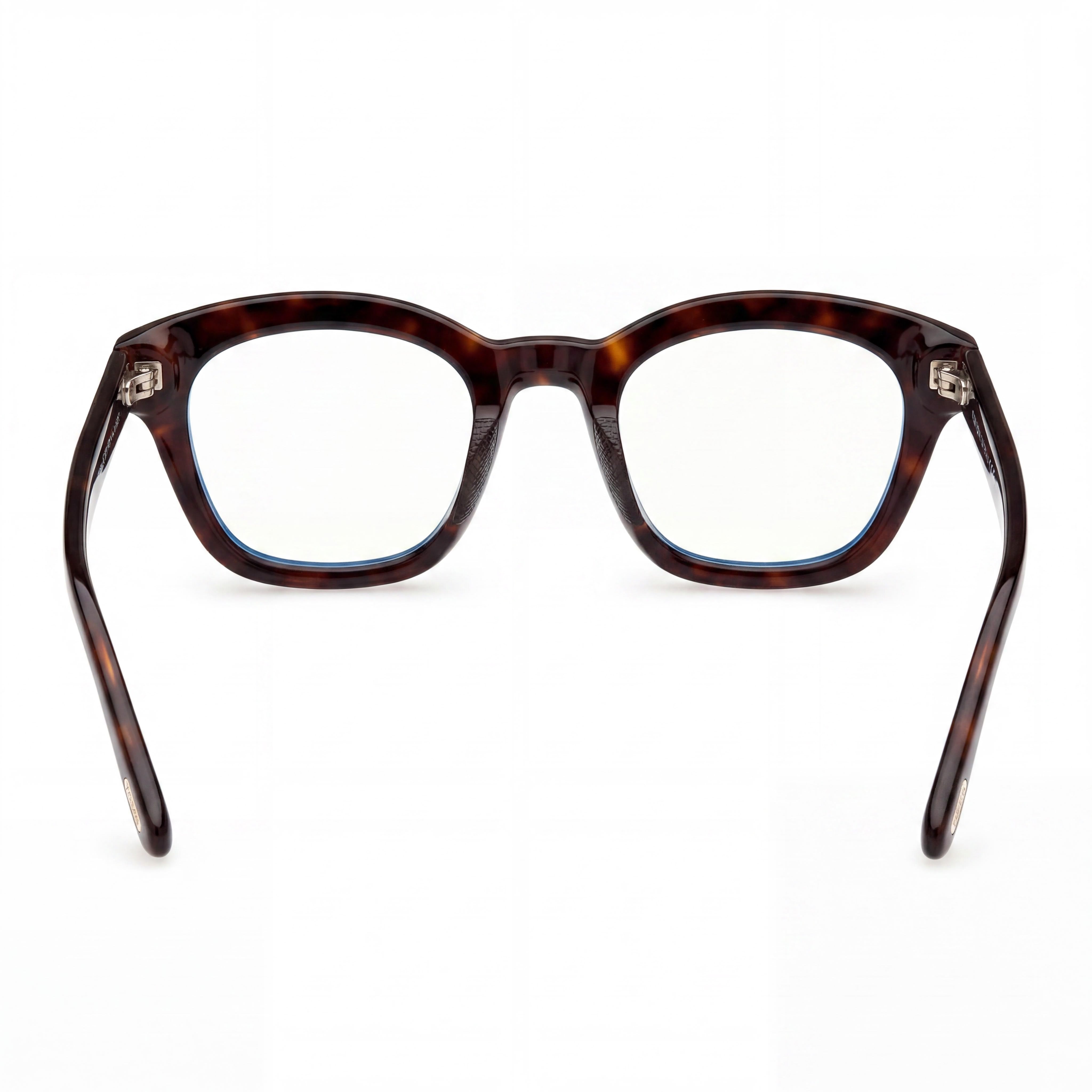 Tom Ford FT5961-B Unisex Dark Havana Optical Frames with Polycarbonate Lenses, Size 49mm Lens Width, Photo 4