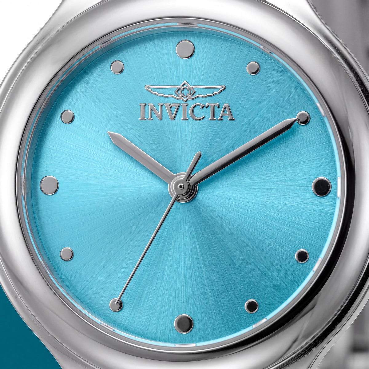 Invicta Wildflower 50608 Women's Stainless Steel Bracelet Quartz Watch with Blue Dial, 32mm Case, Photo 2