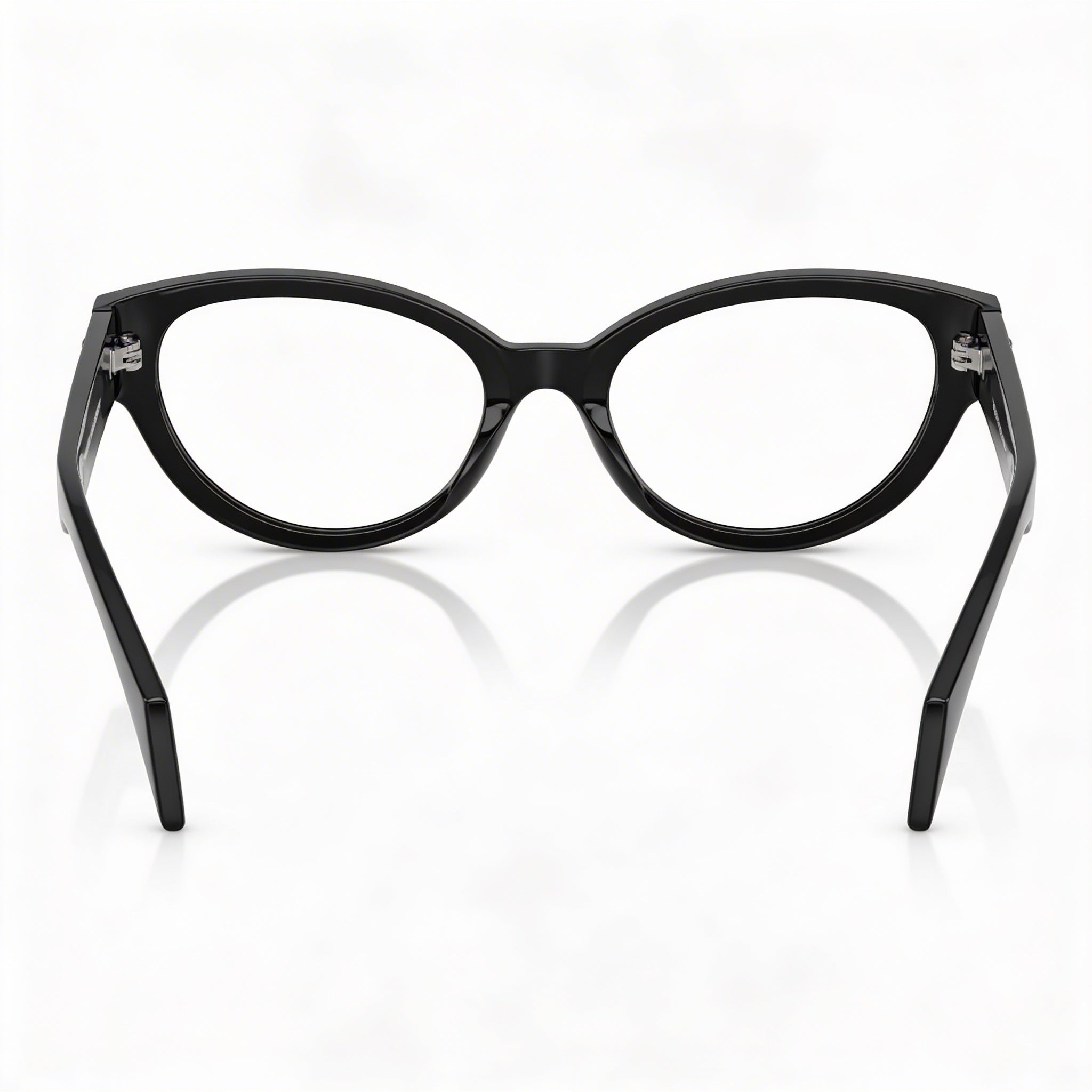 Gafas Versace Ve 3361u para mujer, montura de acetato negro con lentes transparentes, 51 mm de ancho de lente, Photo 2