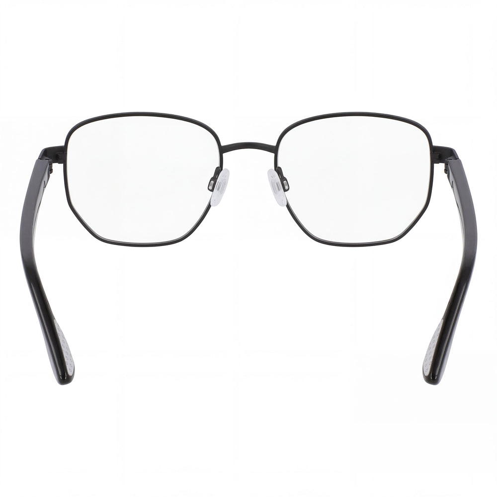 Nike 8400 Geometric Full-Rim Metal Optical Eyeglasses for Men and Women Matte Black Frame 51mm