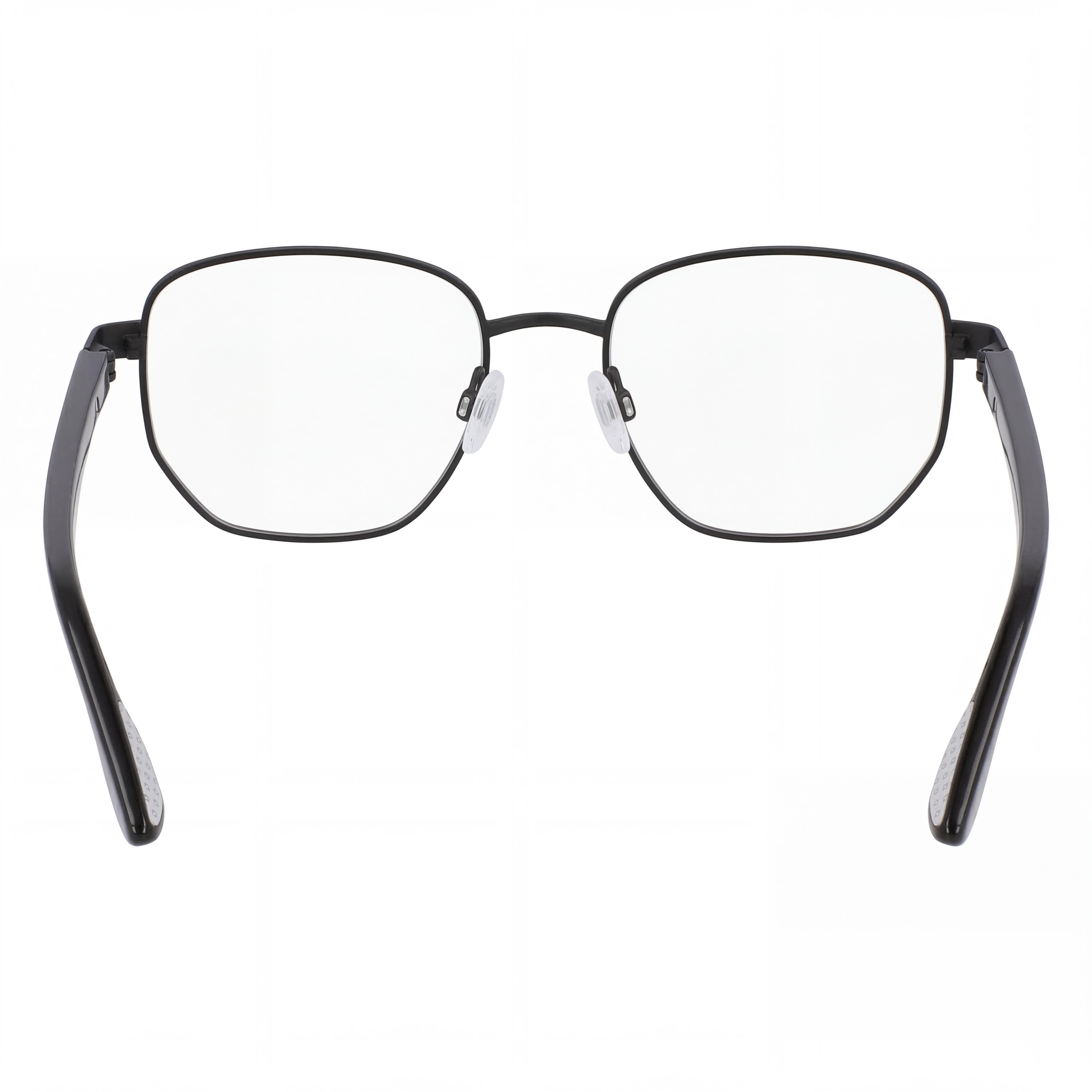Nike 8400 Geometric Full-Rim Metal Optical Eyeglasses for Men and Women Matte Black Frame 51mm, Photo 3