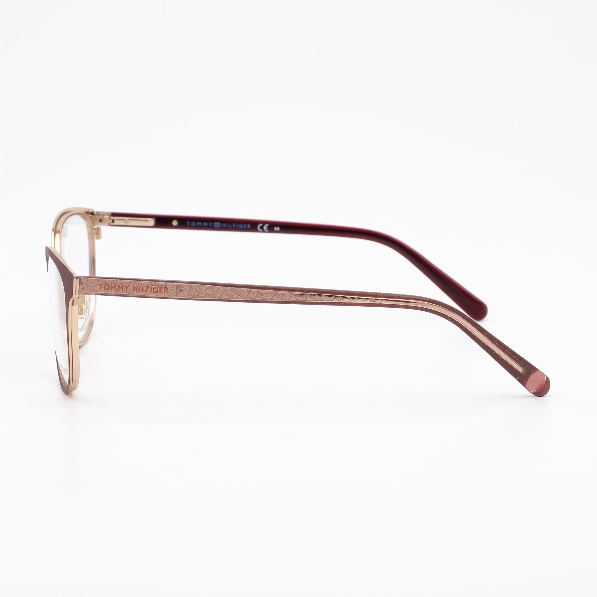 Tommy Hilfiger T. Hilfiger 1778 Women's Black Crystal Stainless Steel Acetate Non-Polarized Eyeglasses 53mm, Photo 2