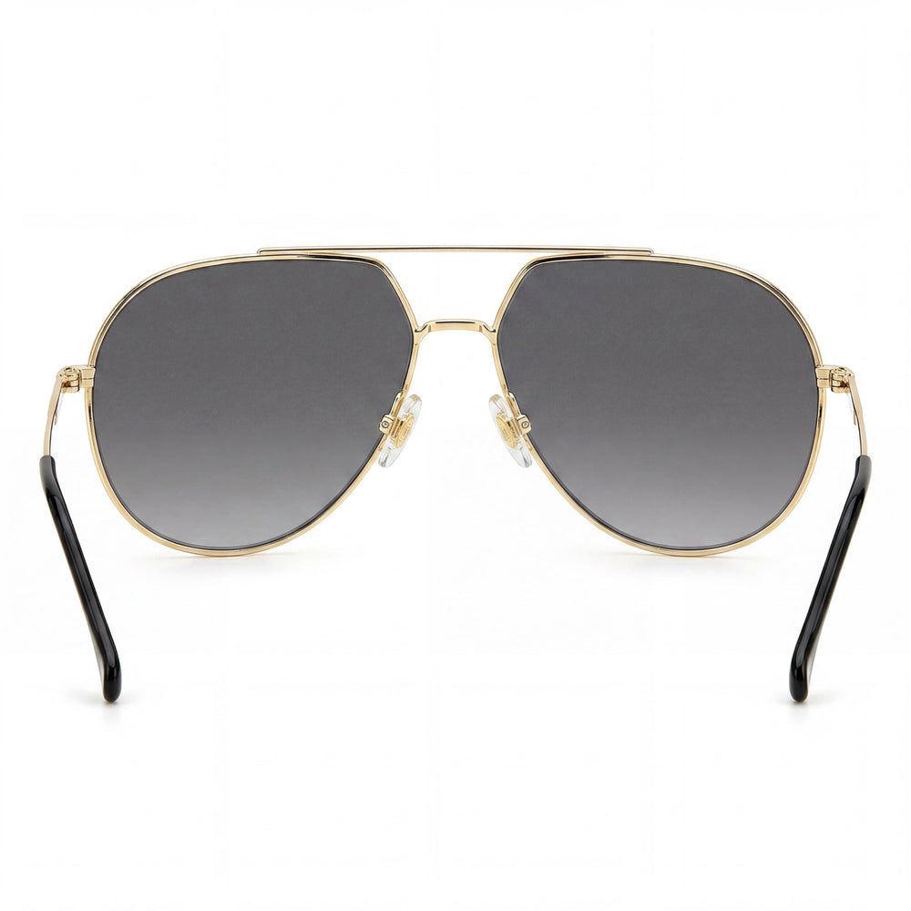 Gafas de sol unisex Carrera 274/S Pilot con montura de acero inoxidable dorada y lentes de policarbonato de 61 mm con protección UV