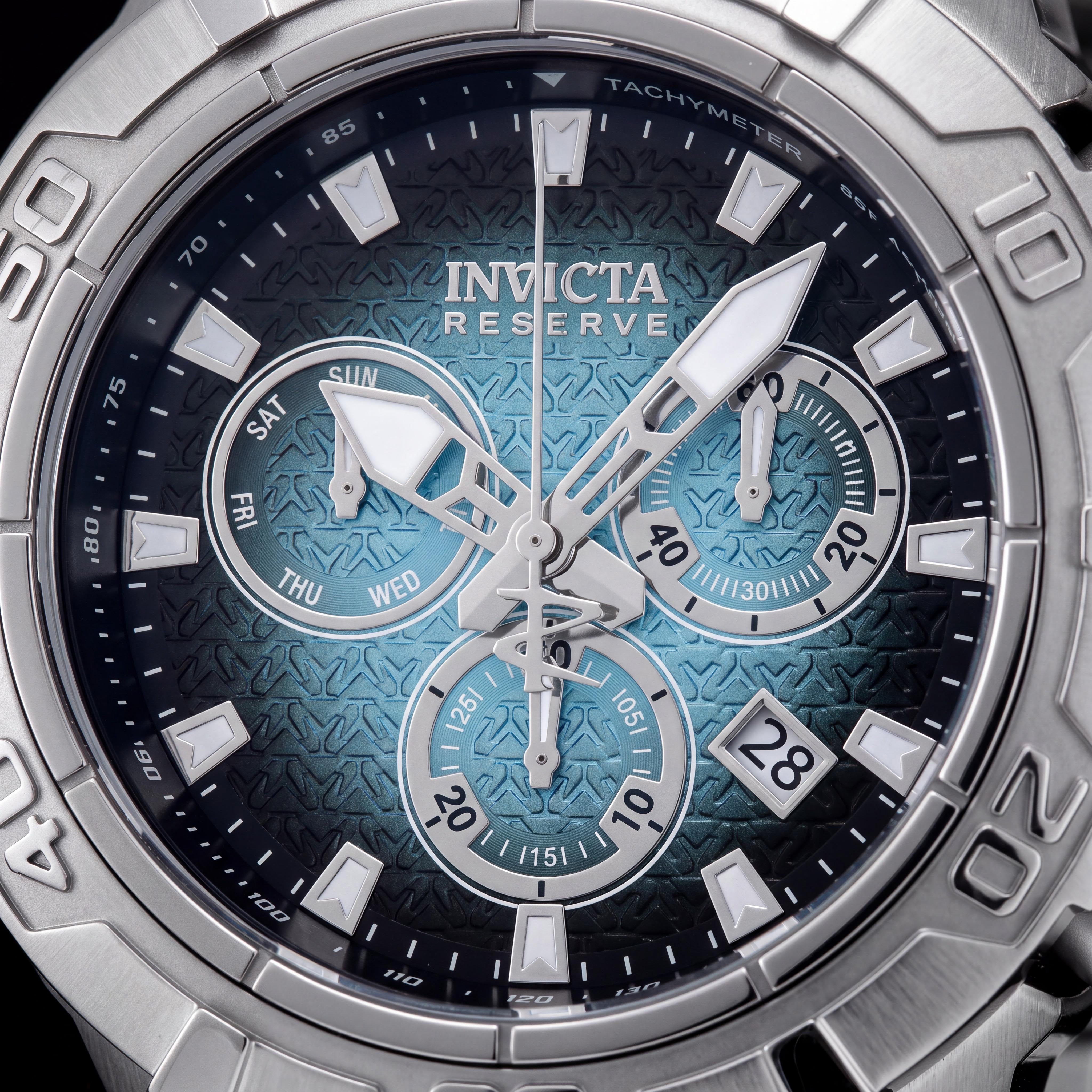 Invicta Reserve Ocean Warrior 47850 Unisex 54mm Silver Stainless Steel Blue Dial Chronograph Watch, Photo 2