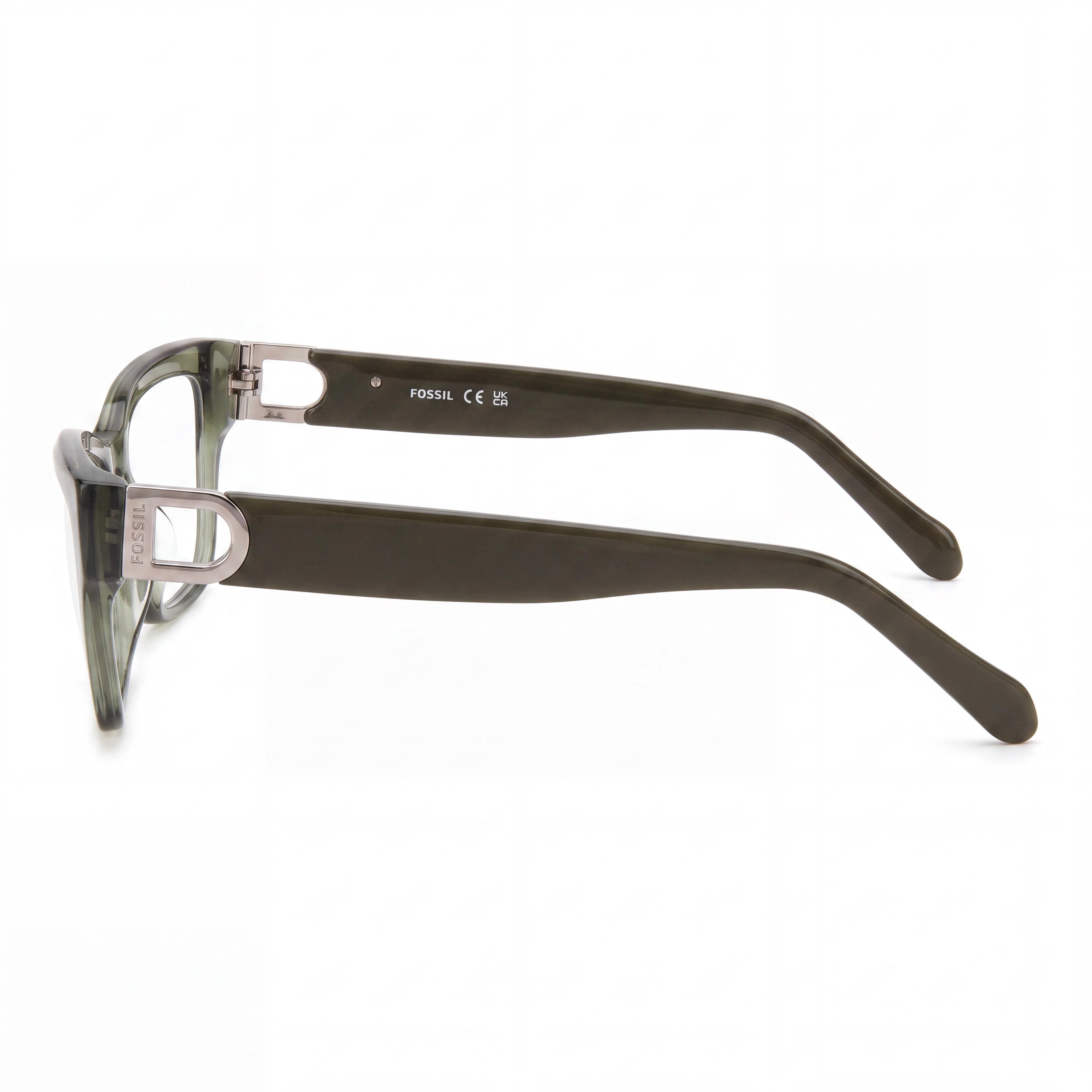 Fossil Classic Men’s Olive Green Ecological Oil Frame Polycarbonate Non-Polarized 54mm Sunglasses, Photo 2