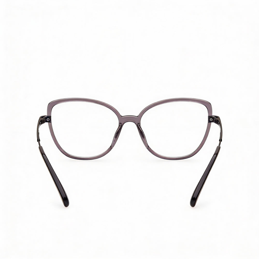 Gafas de lectura modernas Max & Co. para mujer con montura inyectada negra brillante y lentes blancas 53-15-140