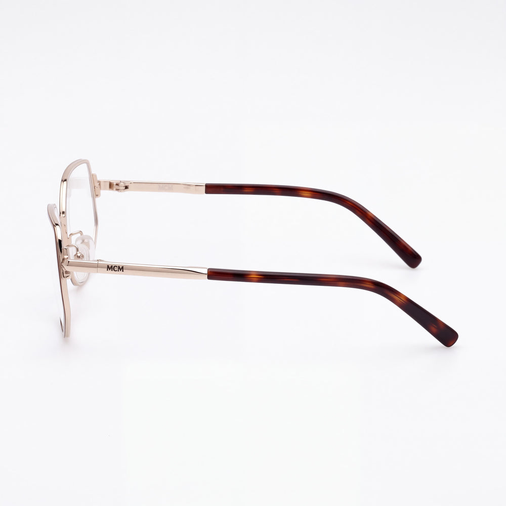 MCM WORLDWIDE MW5015-H Women's Daily Wear Glasses with Matte Light Pink Frame, Black Material & Matte Pink Lenses