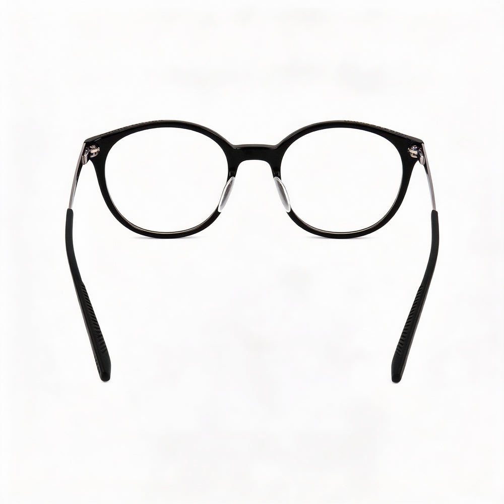 Gafas unisex modernas Under Armour con montura de acetato negro y lentes negras no polarizadas de 50 mm de ancho.