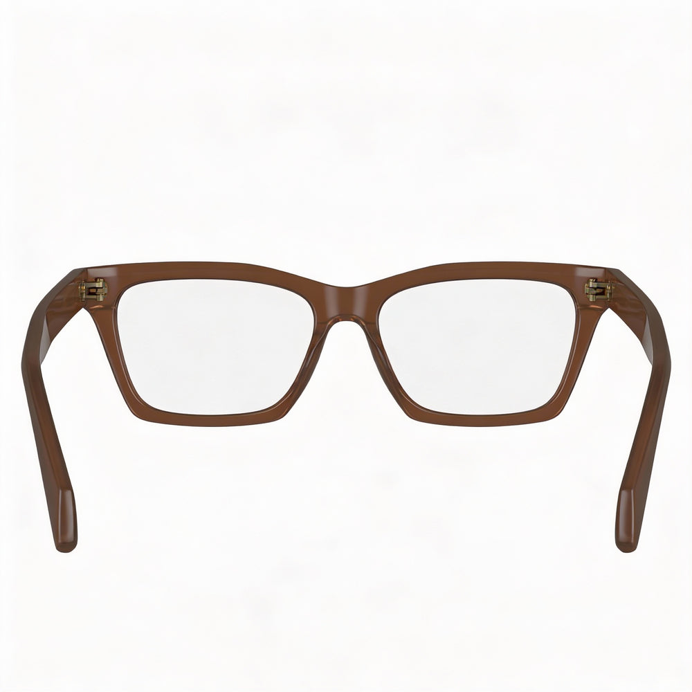Salvatore Ferragamo Sf2986 Men’s Acetate Transparent Brown 53mm Eyeglasses