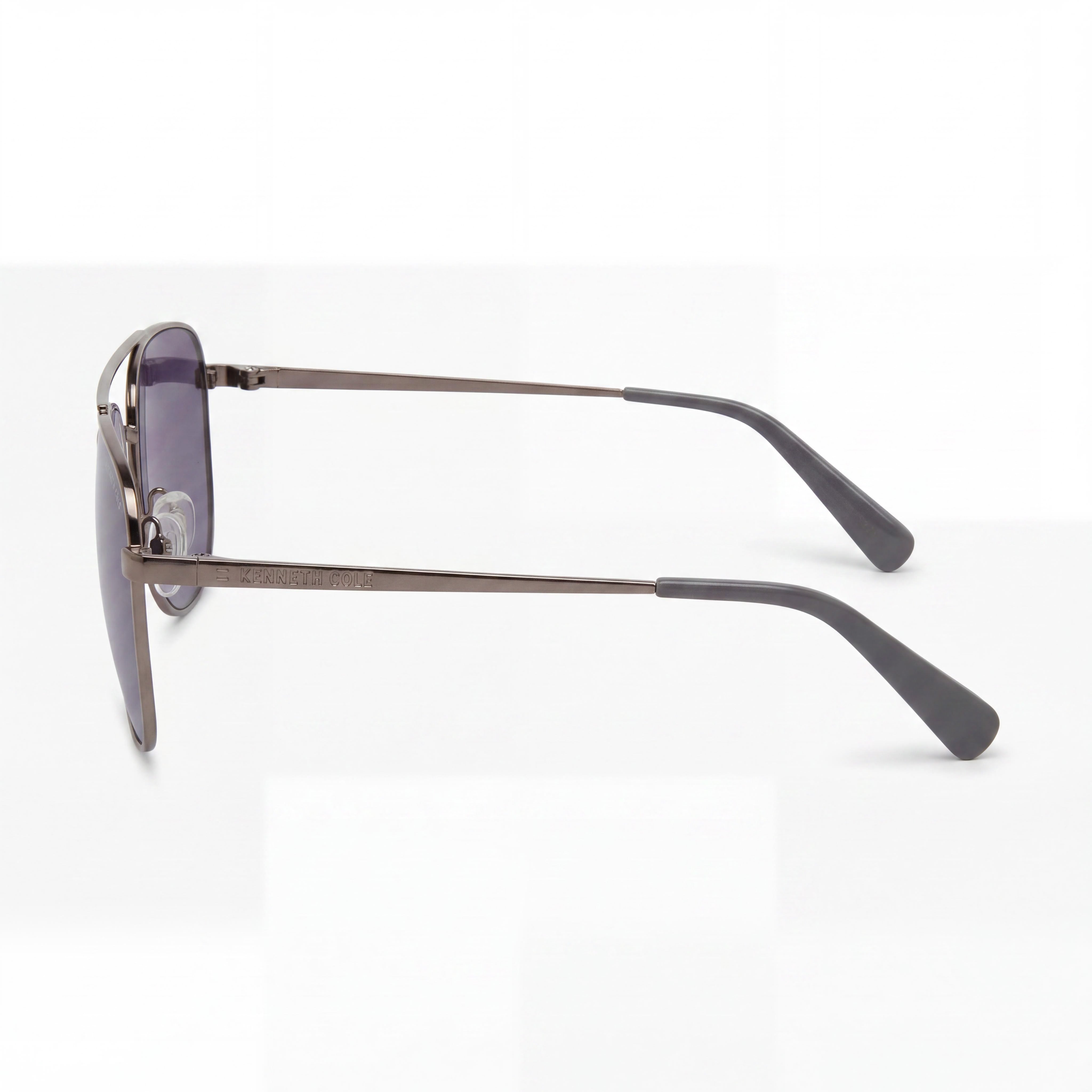 Gafas de sol Kenneth Cole New York Kc5906b para mujer, montura metálica no polarizada, níquel-estaño oscuro brillante, lentes ahumadas degradadas, 59 mm, Photo 3