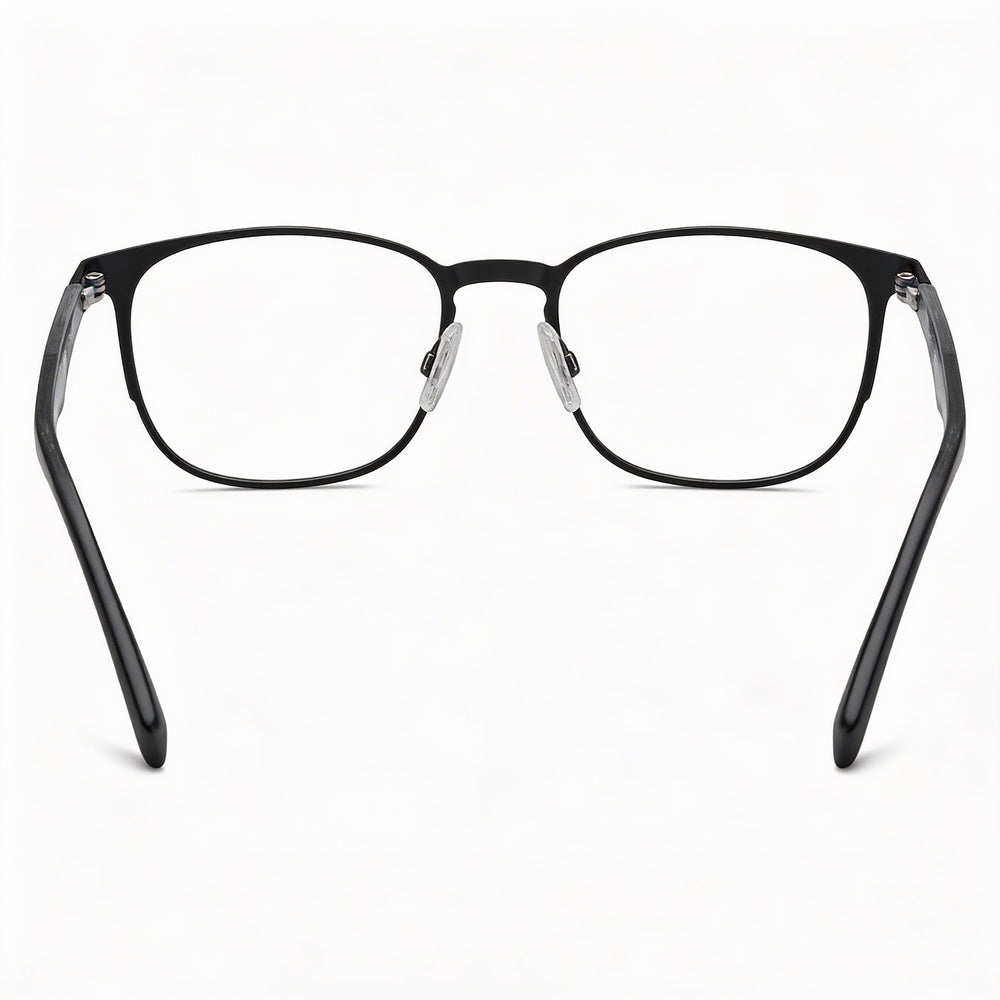 HUGO Hugo 0304 Gafas Unisex de Acero Inoxidable y Acetato Negro Mate 53mm