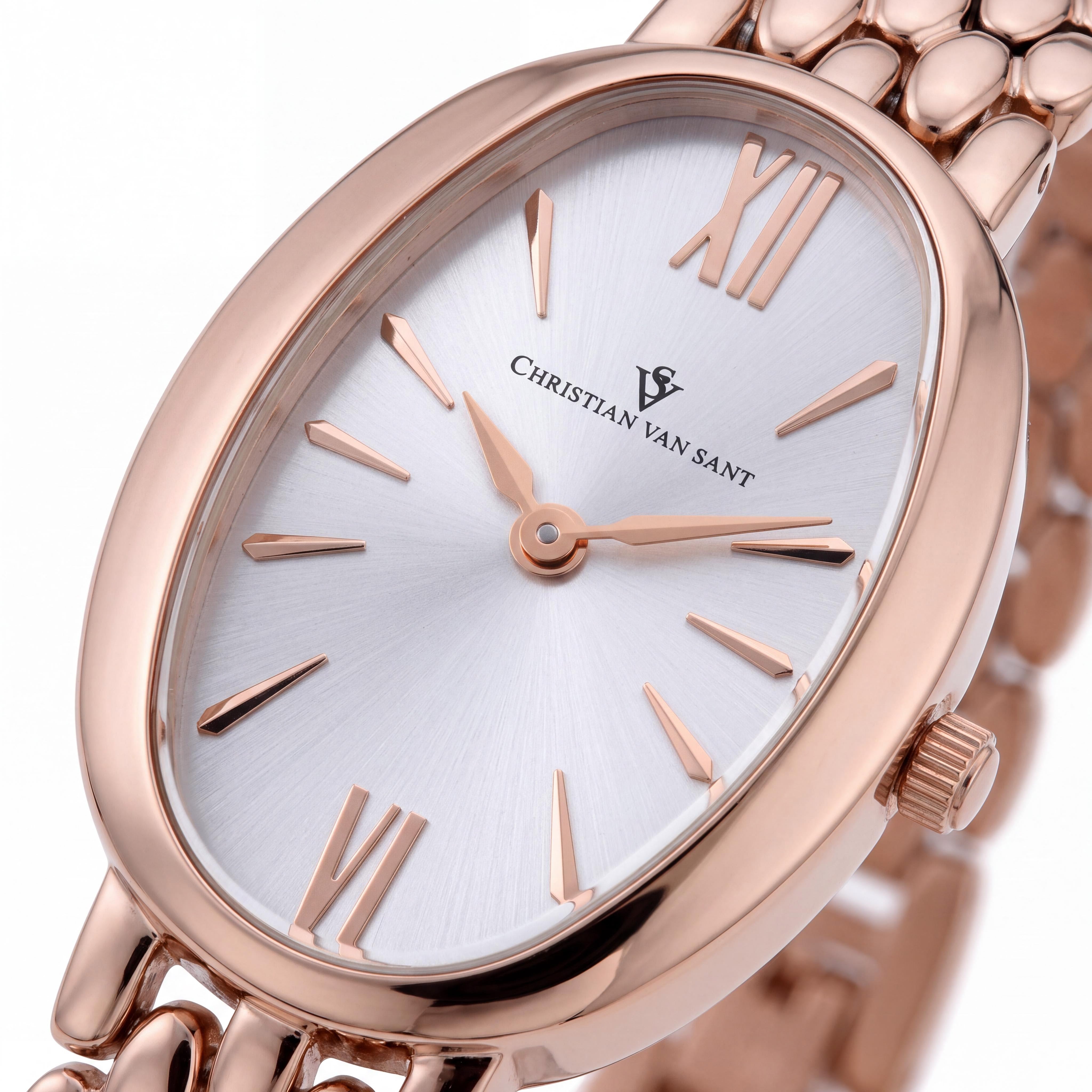 Christian Van Sant CV1815 Women's bracelet Watch, Silver Dial, Stainless Steel Case & Bracelet, Quartz Movement, Photo 2