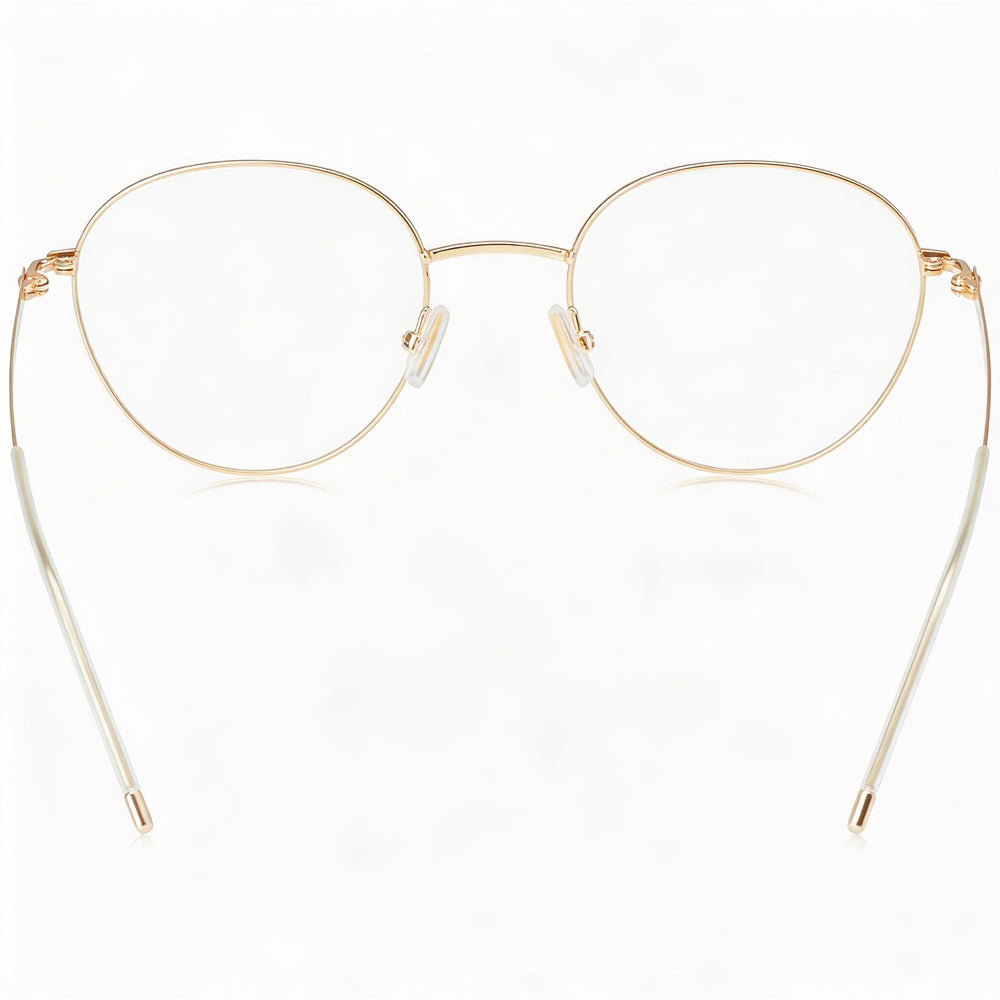 Hugo Boss 1530 Unisex Multicolored Frame Eyeglasses with Rose Gold Glass Non-Polarized Lenses