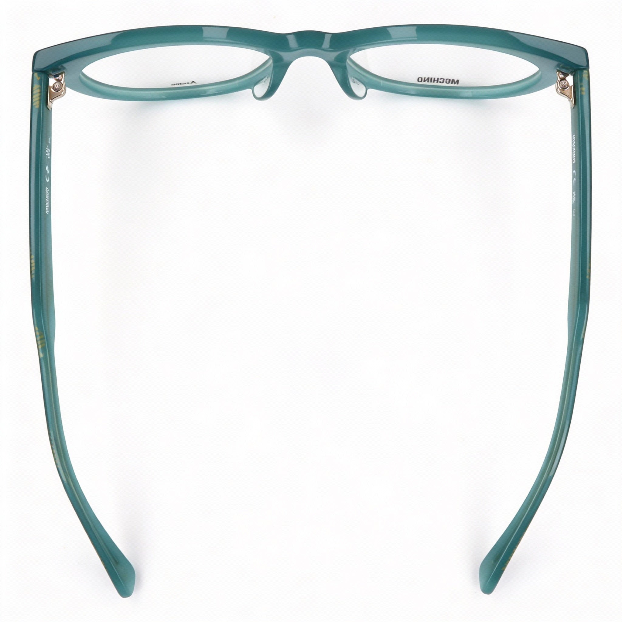 Gafas Moschino para mujer con montura de plástico verde moderna, ancho de lente: 51 mm, puente: 19 mm, patilla: 140 mm, Photo 4