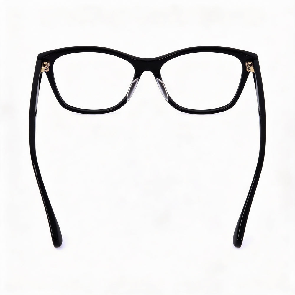 Gafas MaxMara modelo MM5032-F para hombre, montura de plástico negra, lentes de policarbonato de 54 mm