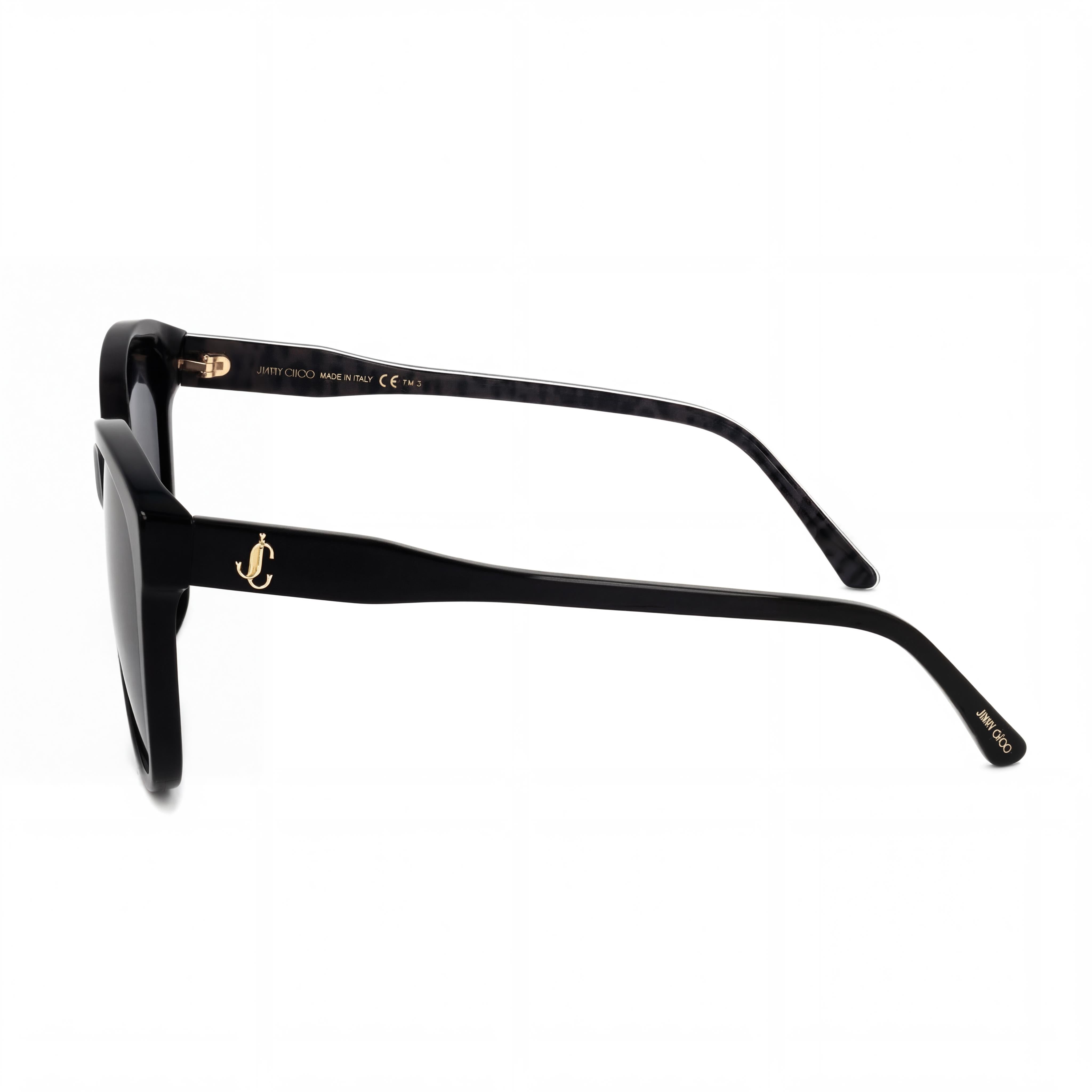 JIMMY CHOO LIDIE/F/SK Cat Eye Women's Black Plastic Frame Grey Lens UV Protected Sunglasses 59mm, Photo 3